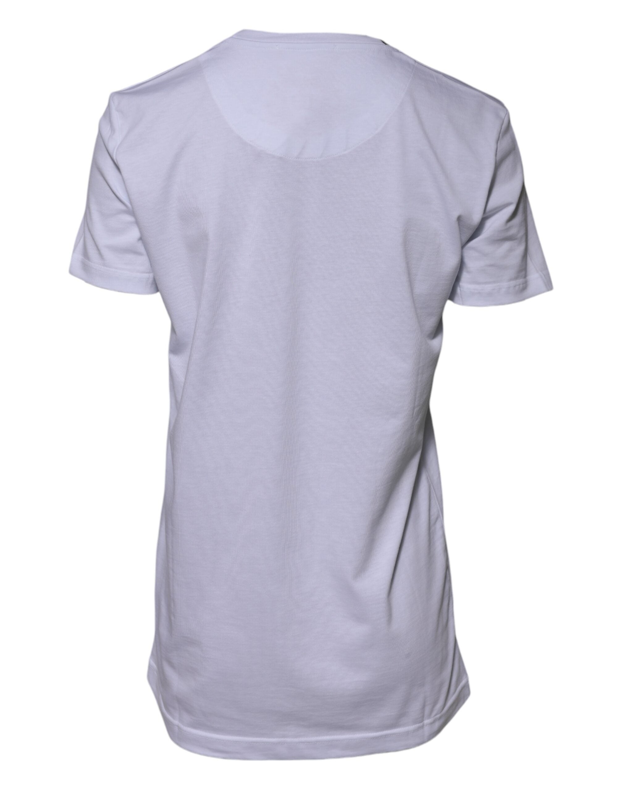 Dolce & Gabbana White Cotton Goodluck 2023 Crew Neck Women's T-shirt (Pre-Owned)