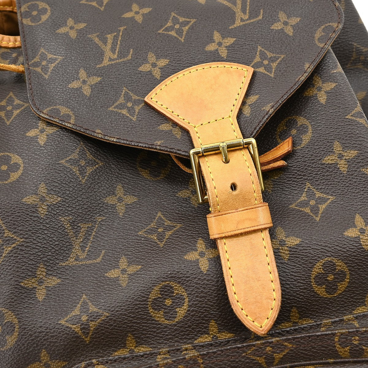 Louis Vuitton Vintage Montsouris Monogram Canvas Brown Canvas Backpack Bag (Pre-Owned)