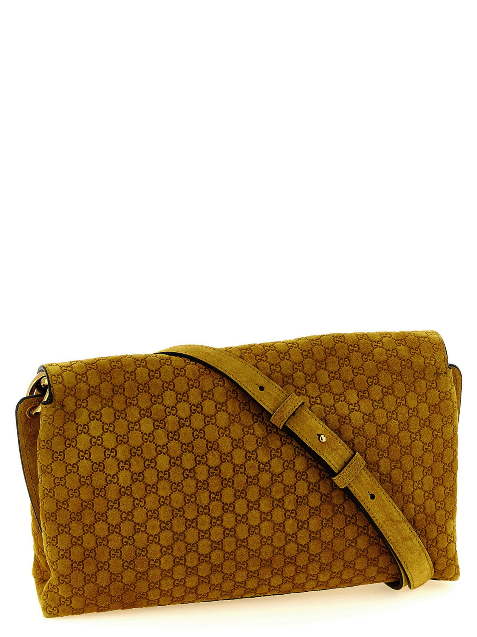 Gucci Women's Gg Medium Suede Shoulder Bag