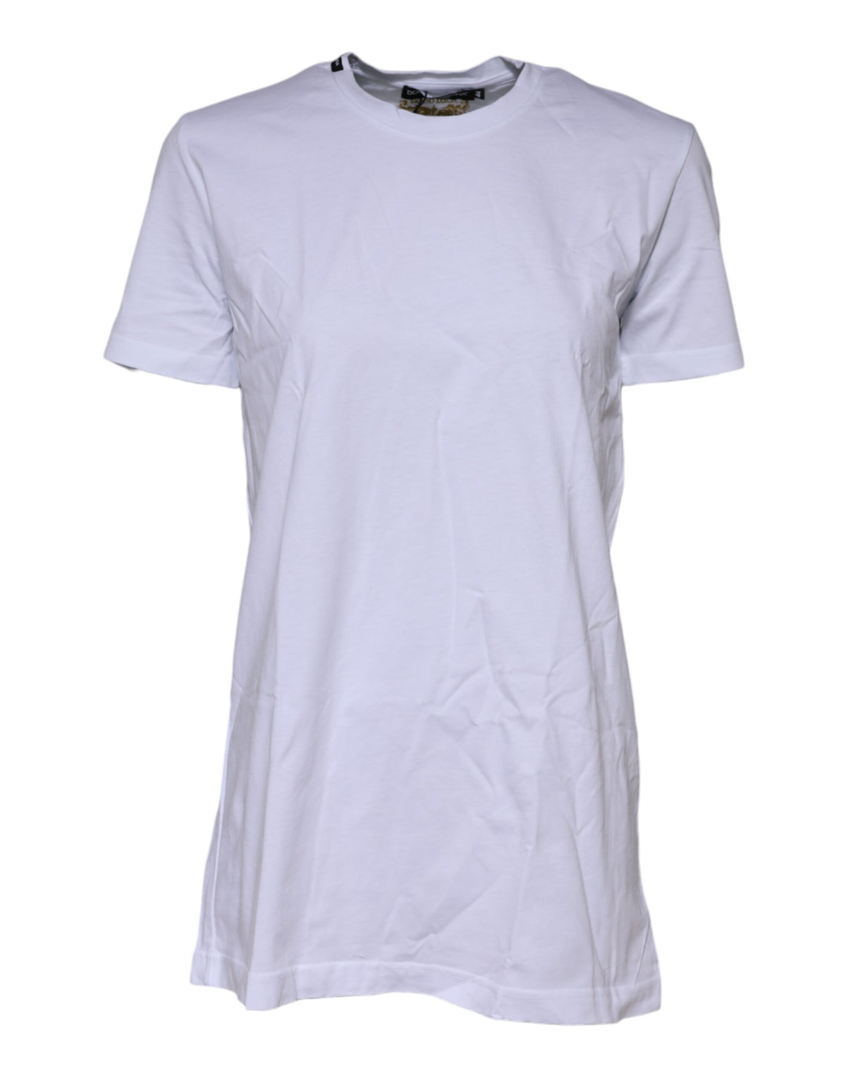 Dolce & Gabbana White Short Sleeves Crew Neck Top Women's T-shirt (Pre-Owned)