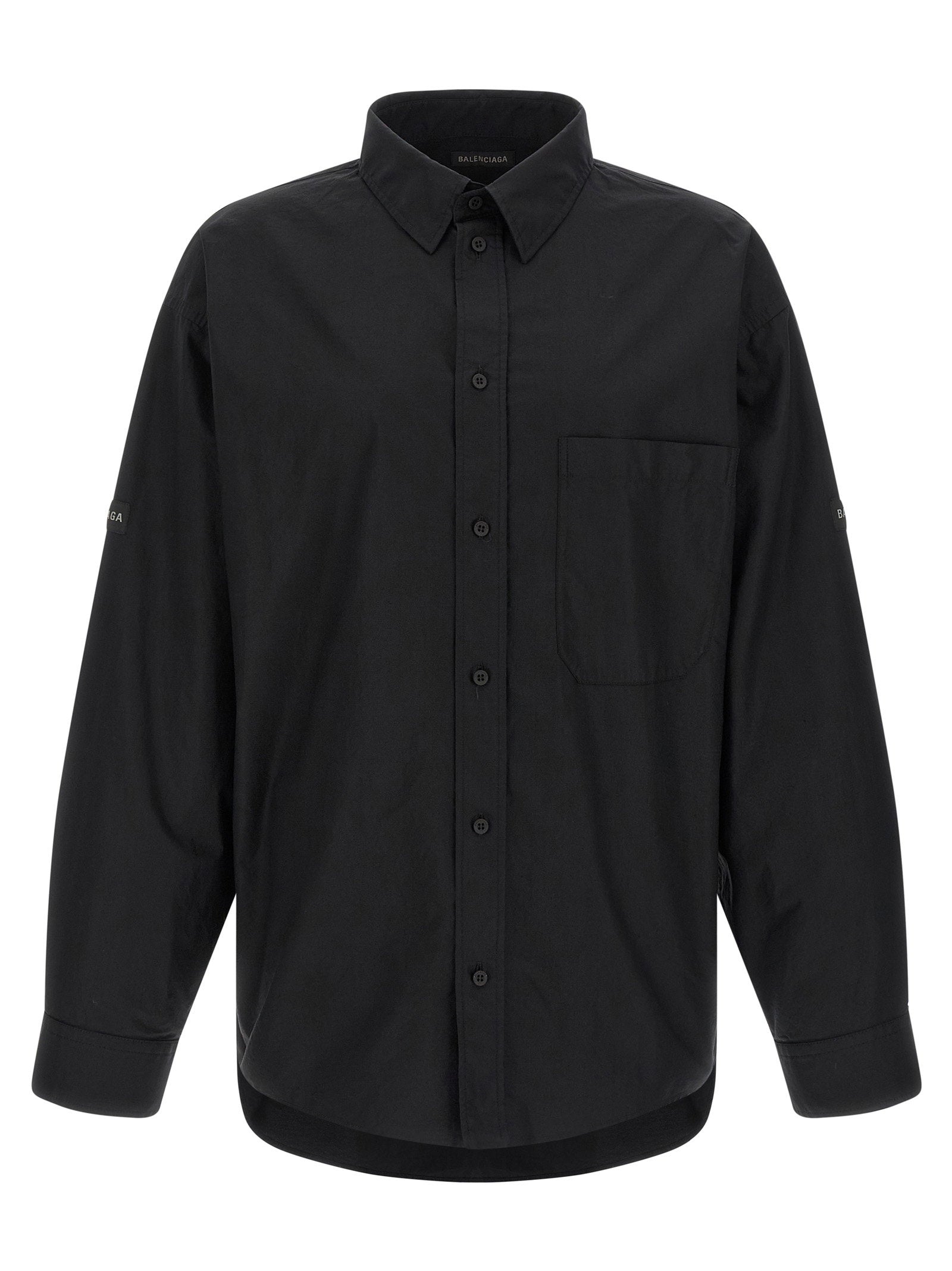 Balenciaga Men's Logo Patch Shirt