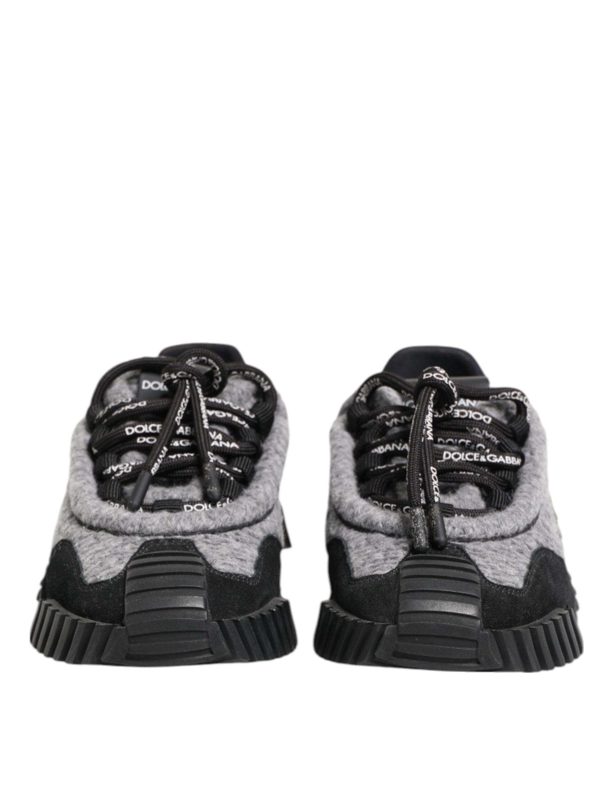 Dolce & Gabbana Black Gray NS1 Low Top Sneakers Women's Shoes