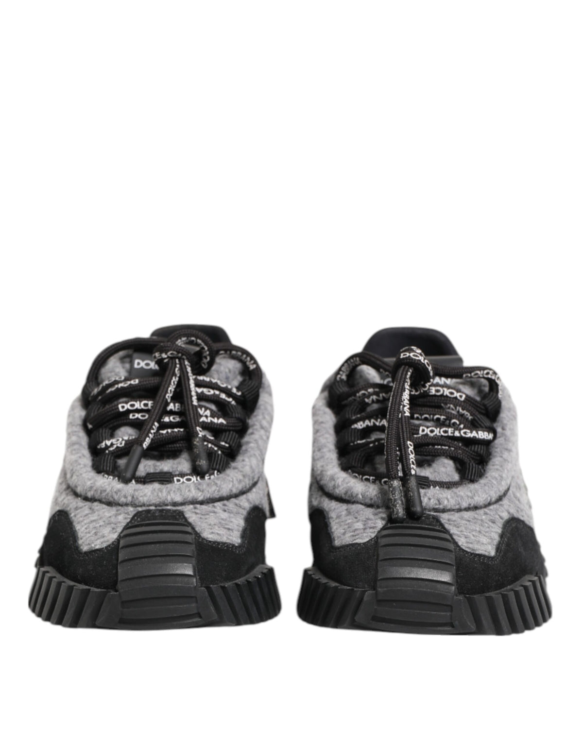 Dolce & Gabbana Black Gray NS1 Low Top Sneakers Women's Shoes