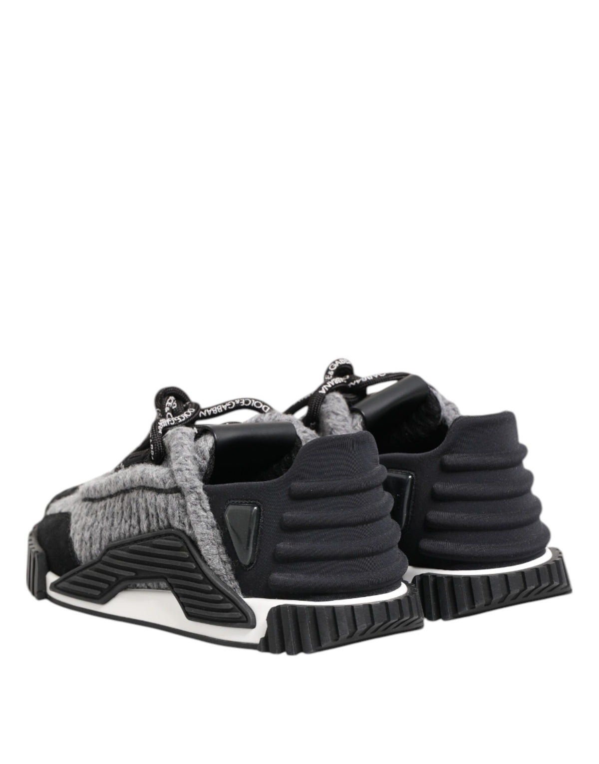 Dolce & Gabbana Black Gray NS1 Low Top Sneakers Women's Shoes