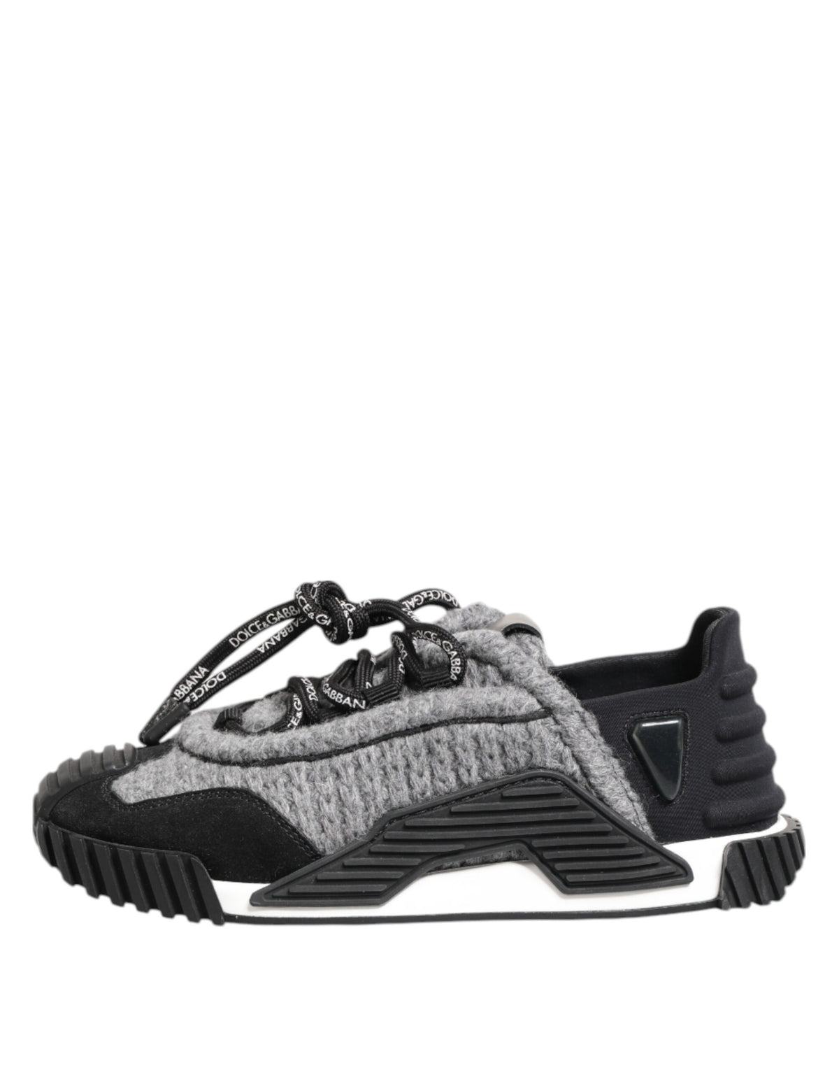 Dolce & Gabbana Black Gray NS1 Low Top Sneakers Women's Shoes
