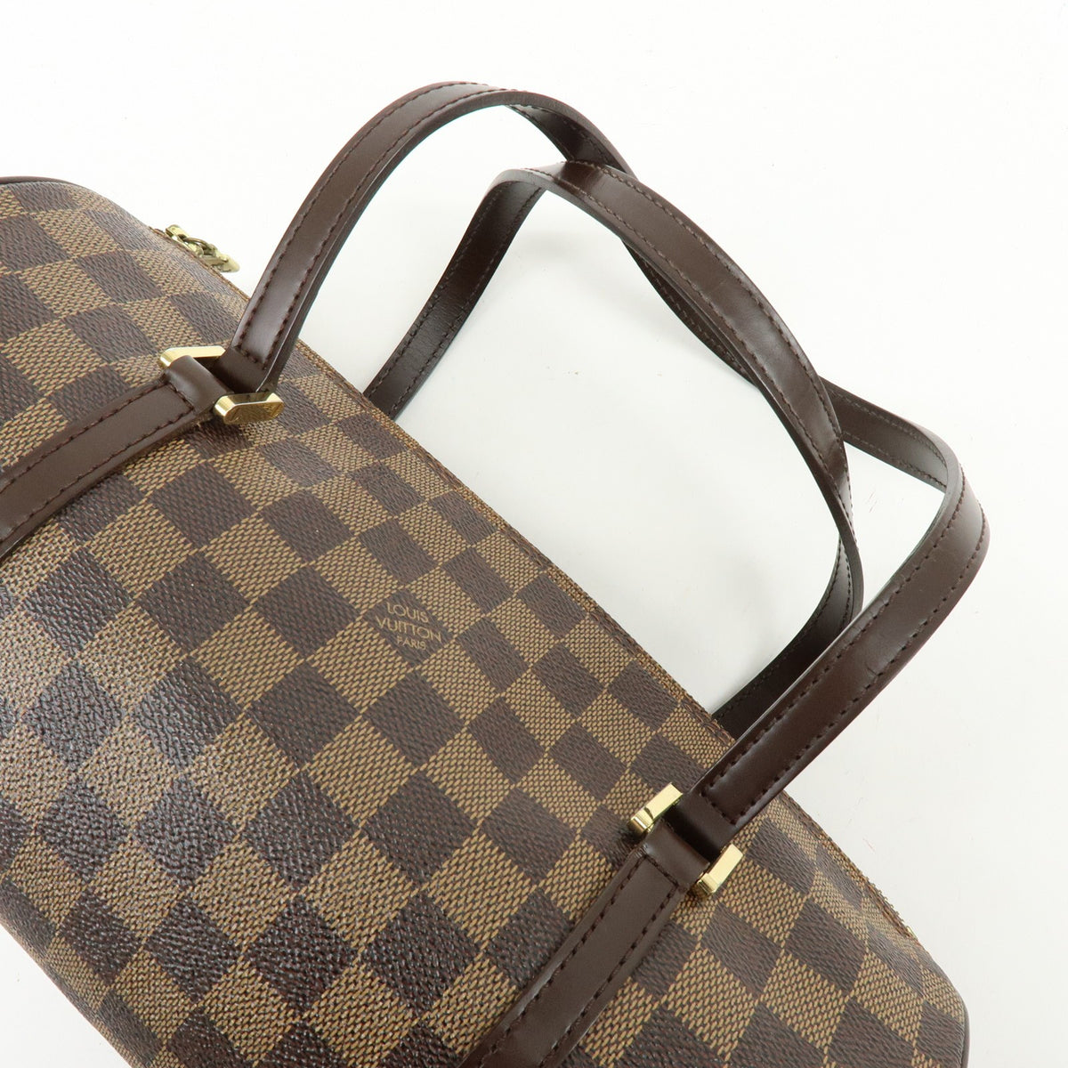 Louis Vuitton Papillon Damier Ebene Brown Canvas Handbag (Pre-Owned)