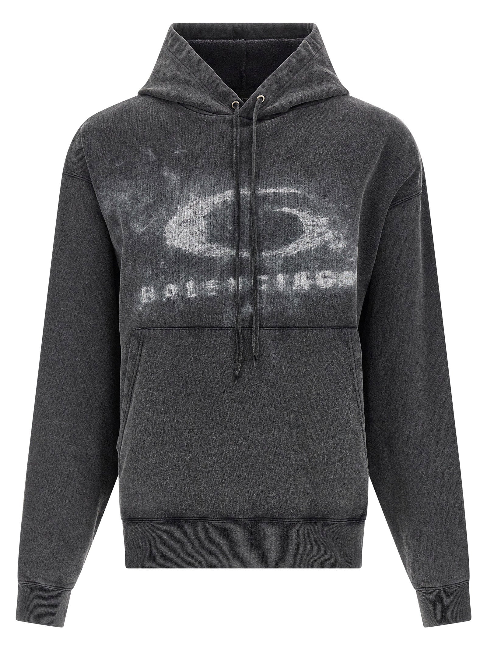 Balenciaga Men's Washed Crayon Loop Hoodie