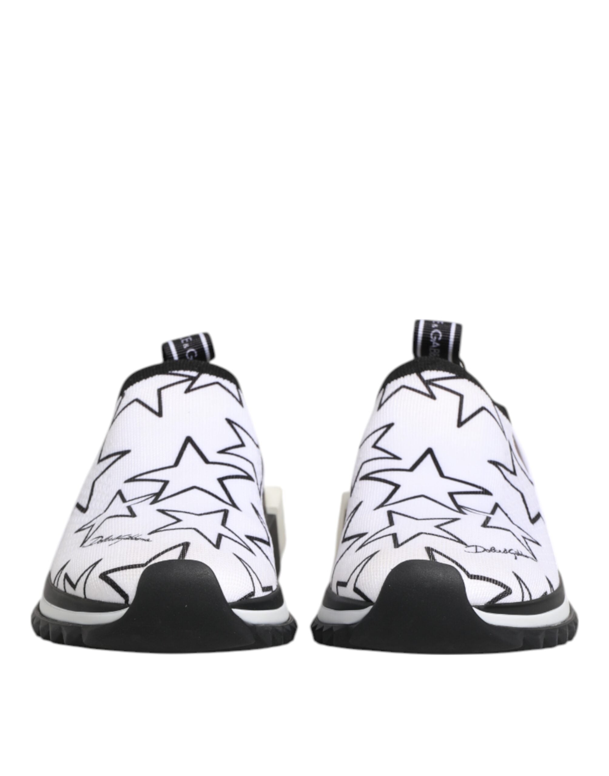 Dolce & Gabbana White Stars Sorrento Low Top Sneakers Women's Shoes (Pre-Owned)