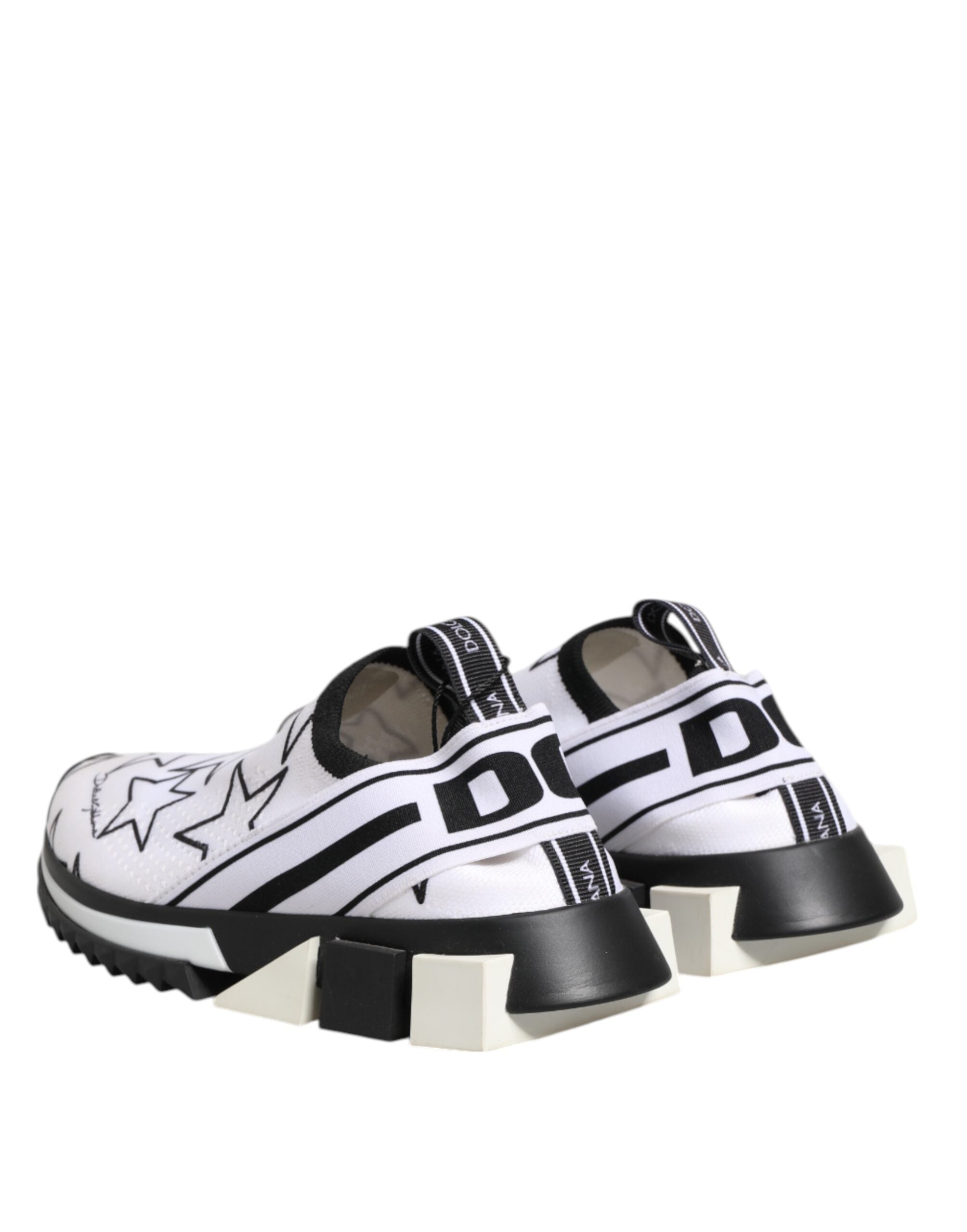 Dolce & Gabbana White Stars Sorrento Low Top Sneakers Women's Shoes (Pre-Owned)