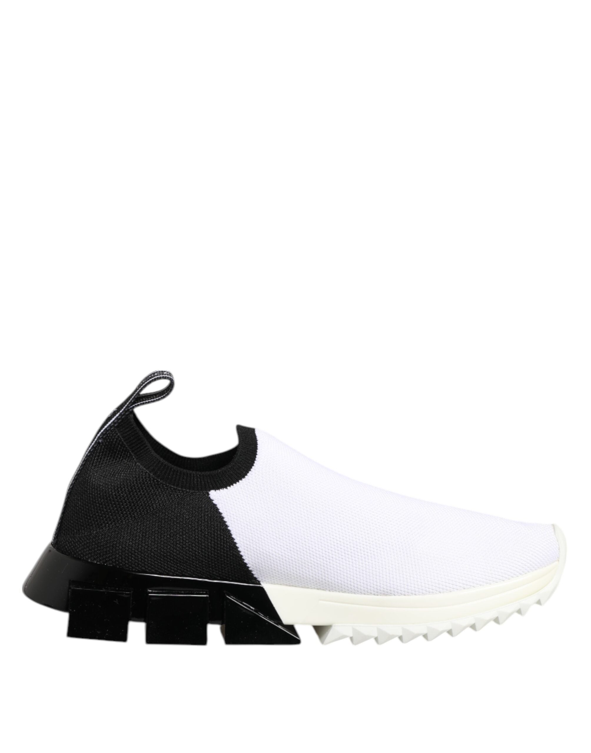 Dolce & Gabbana White Black Low Top Sorrento Sneakers Women's Shoes