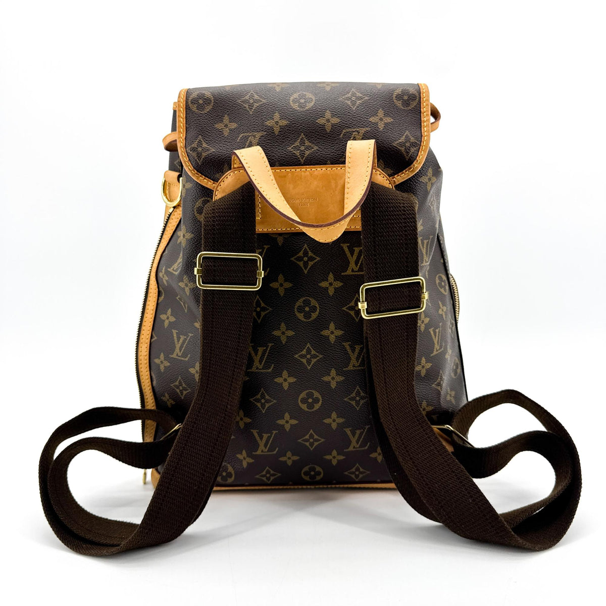 Louis Vuitton Bosphore Monogram Canvas Brown Canvas Backpack Bag (Pre-Owned)