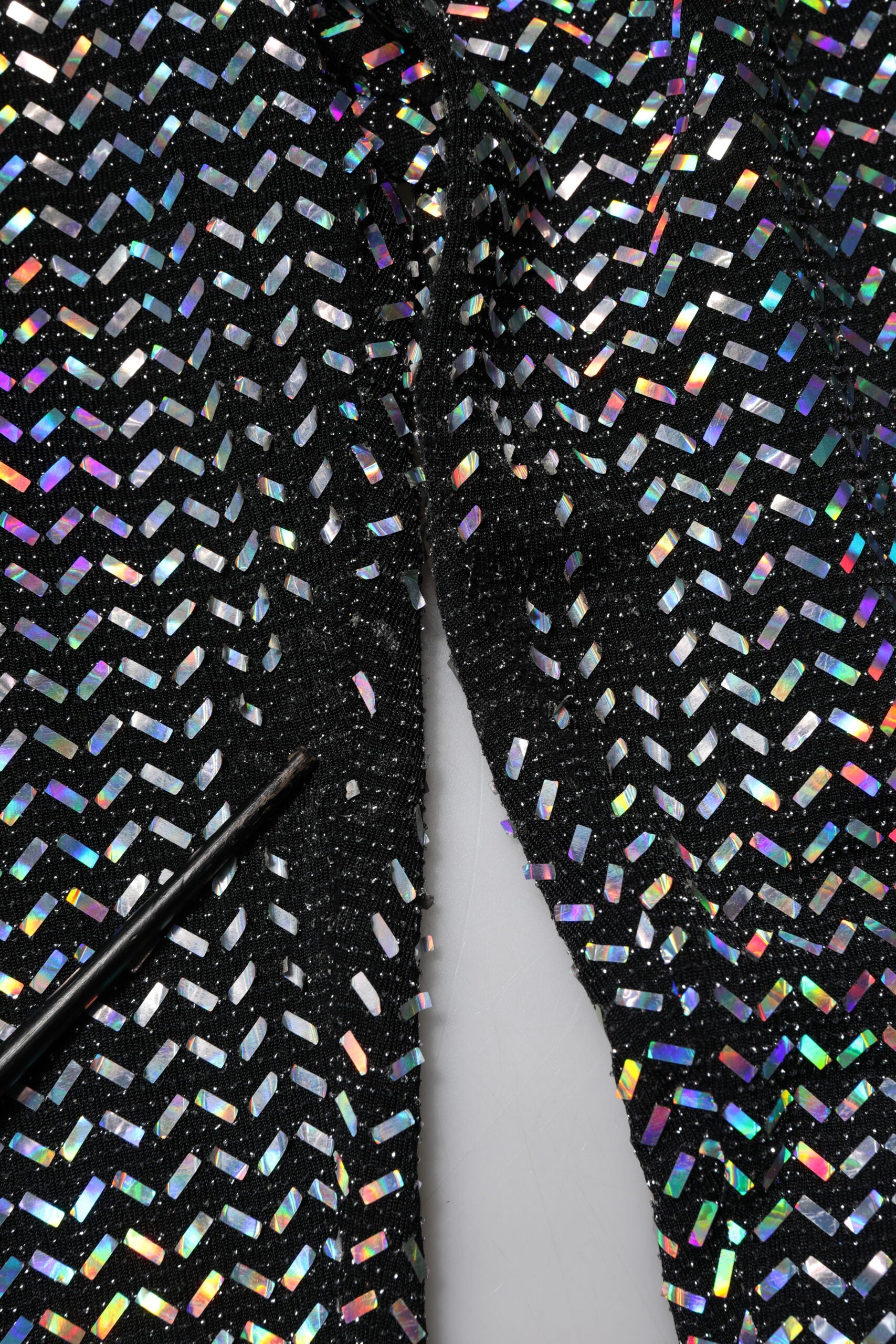 Dolce & Gabbana Multicolor Sequined Leggings Trouser Women's Pants (Pre-Owned)