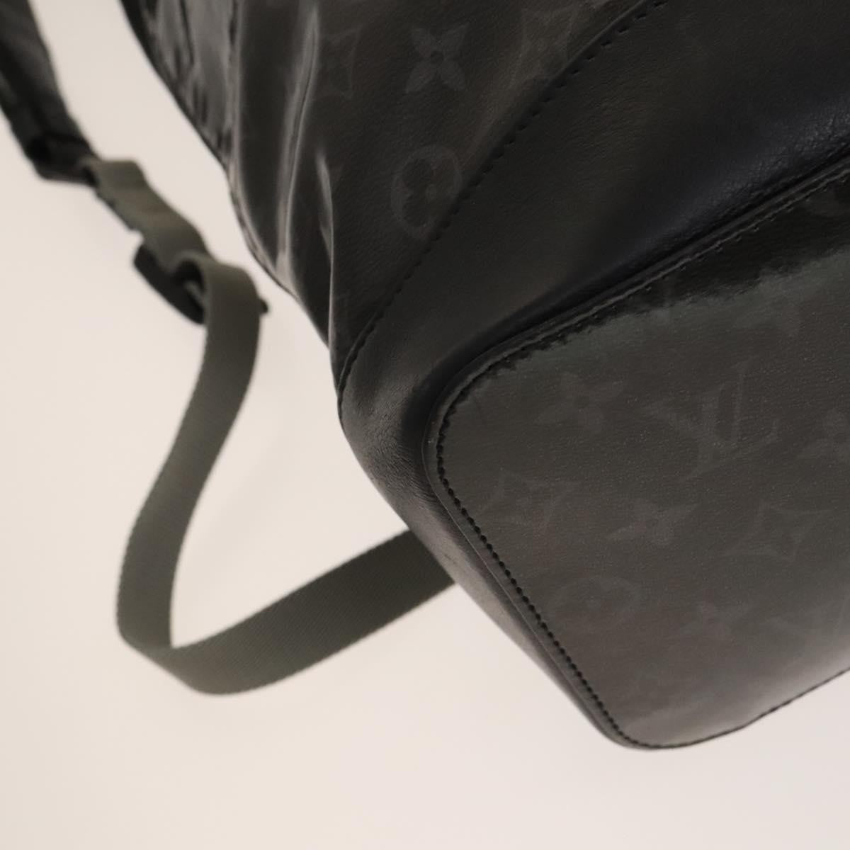 Louis Vuitton Zipped Tote Limited Edition Monogram Eclipse Glaze Canvas Black Canvas Backpack Bag (Pre-Owned)