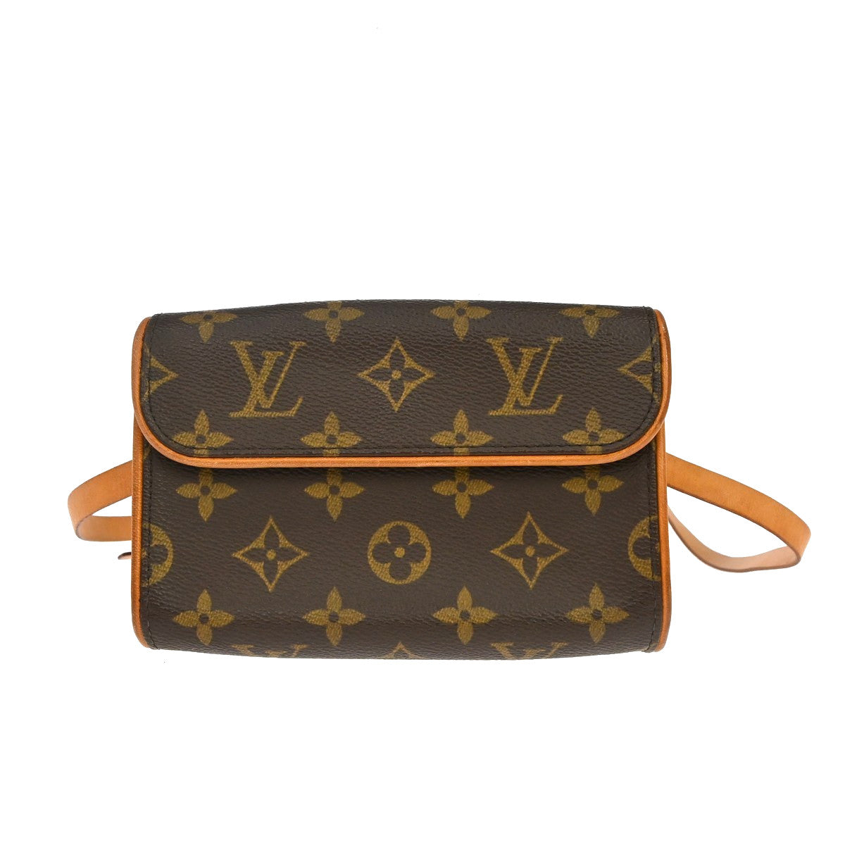 Louis Vuitton Florentine Waist Monogram Canvas Brown Canvas Handbag (Pre-Owned)