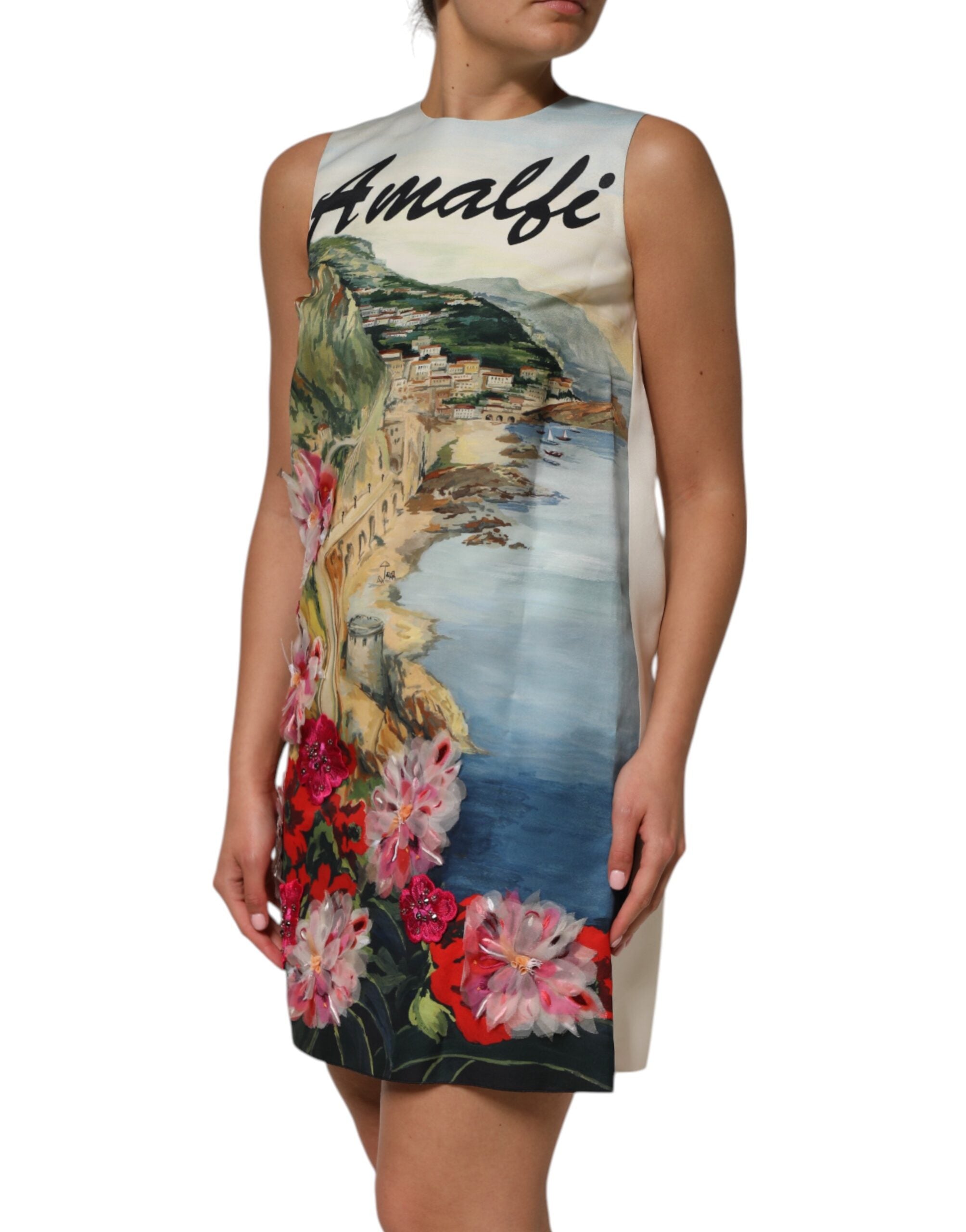Dolce & Gabbana Multicolor Crystal Embellished Mini Women's Dress