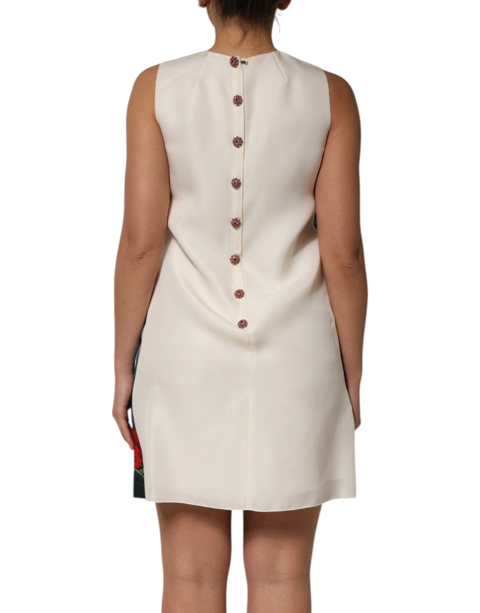 Dolce & Gabbana Multicolor Crystal Embellished Mini Women's Dress