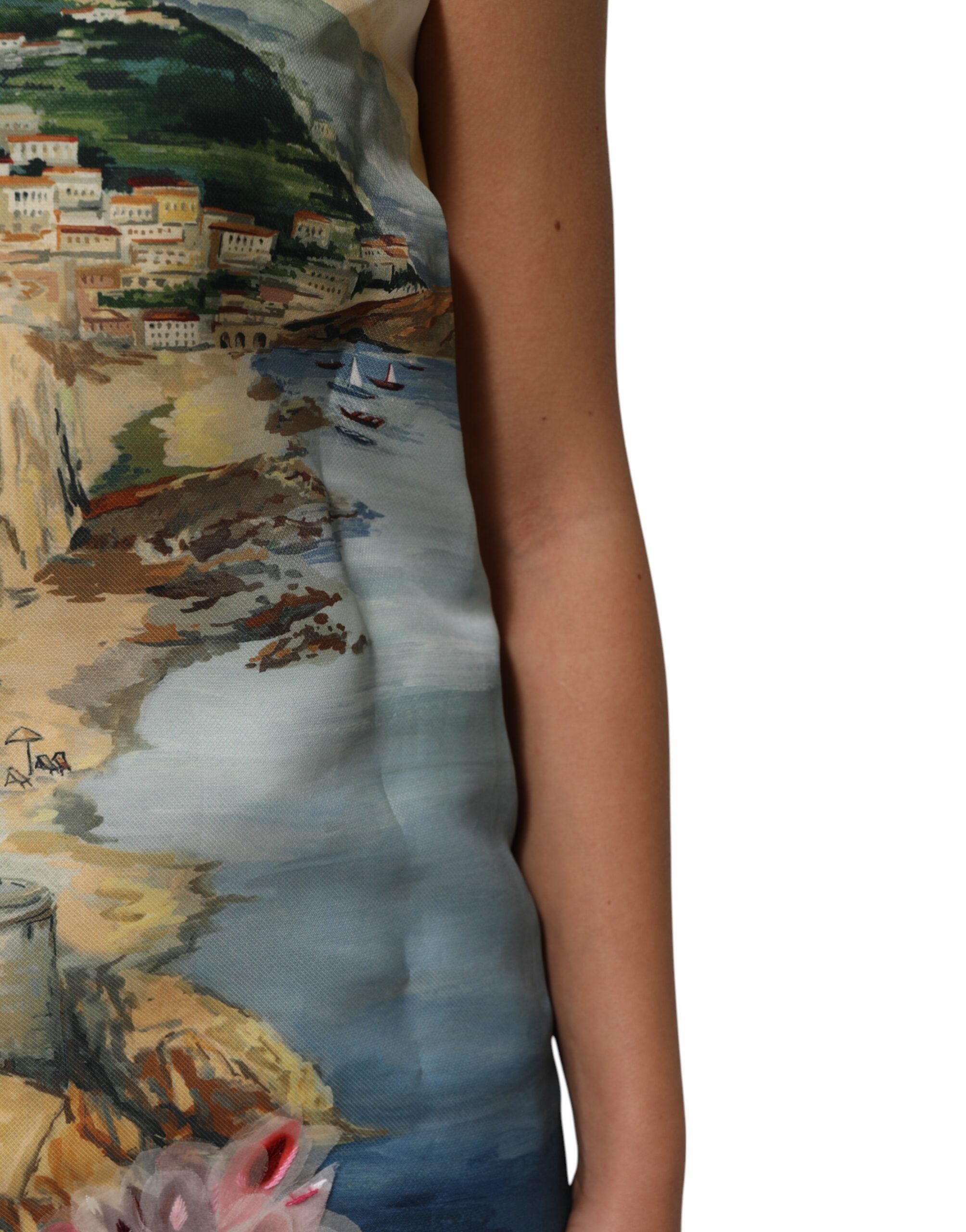 Dolce & Gabbana Multicolor Crystal Embellished Mini Women's Dress