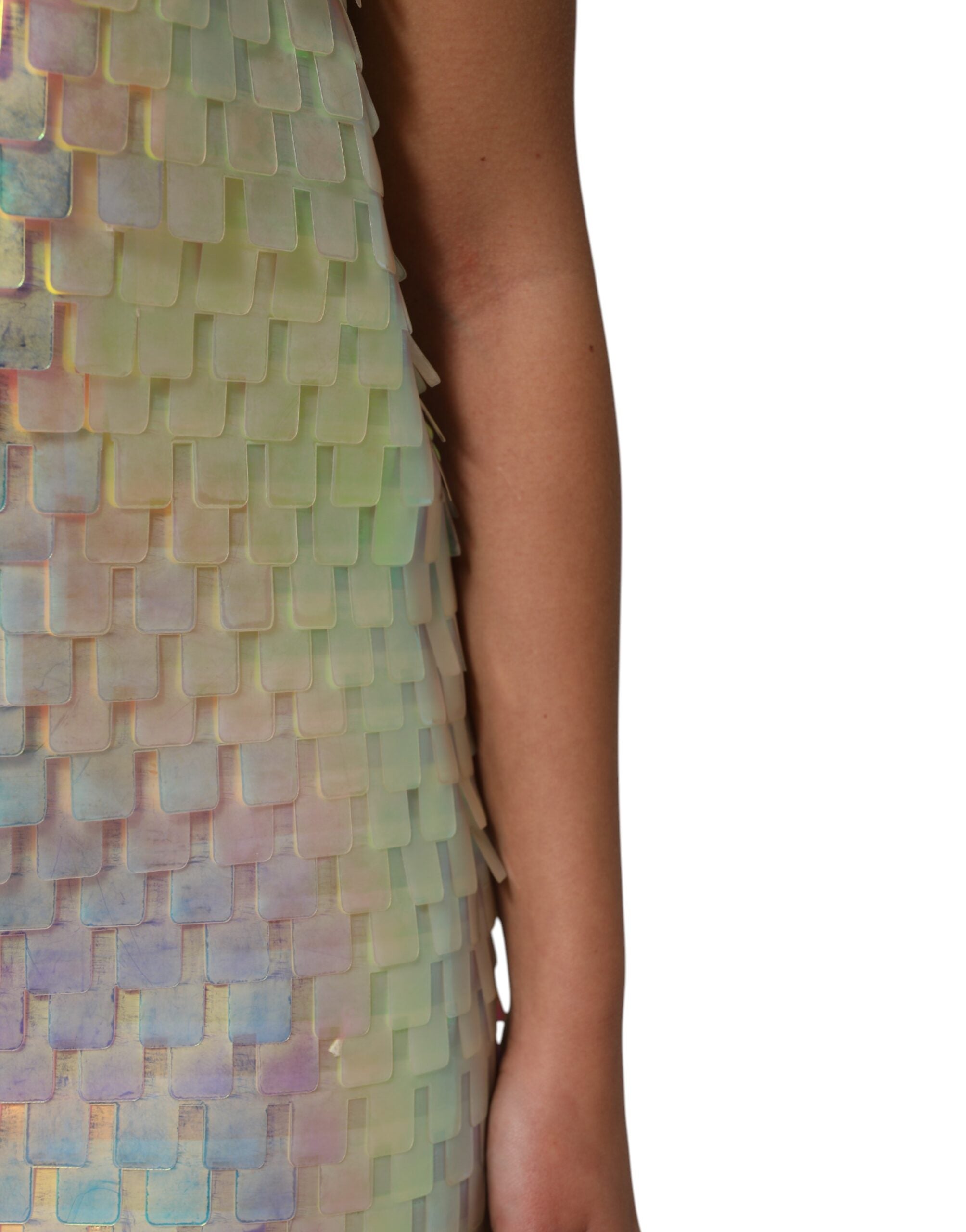Dolce & Gabbana Multicolor Sequin Holographic Mini Women's Dress