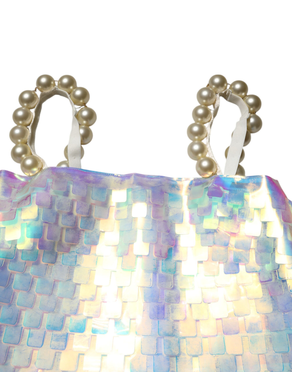Dolce & Gabbana Multicolor Sequin Holographic Mini Women's Dress