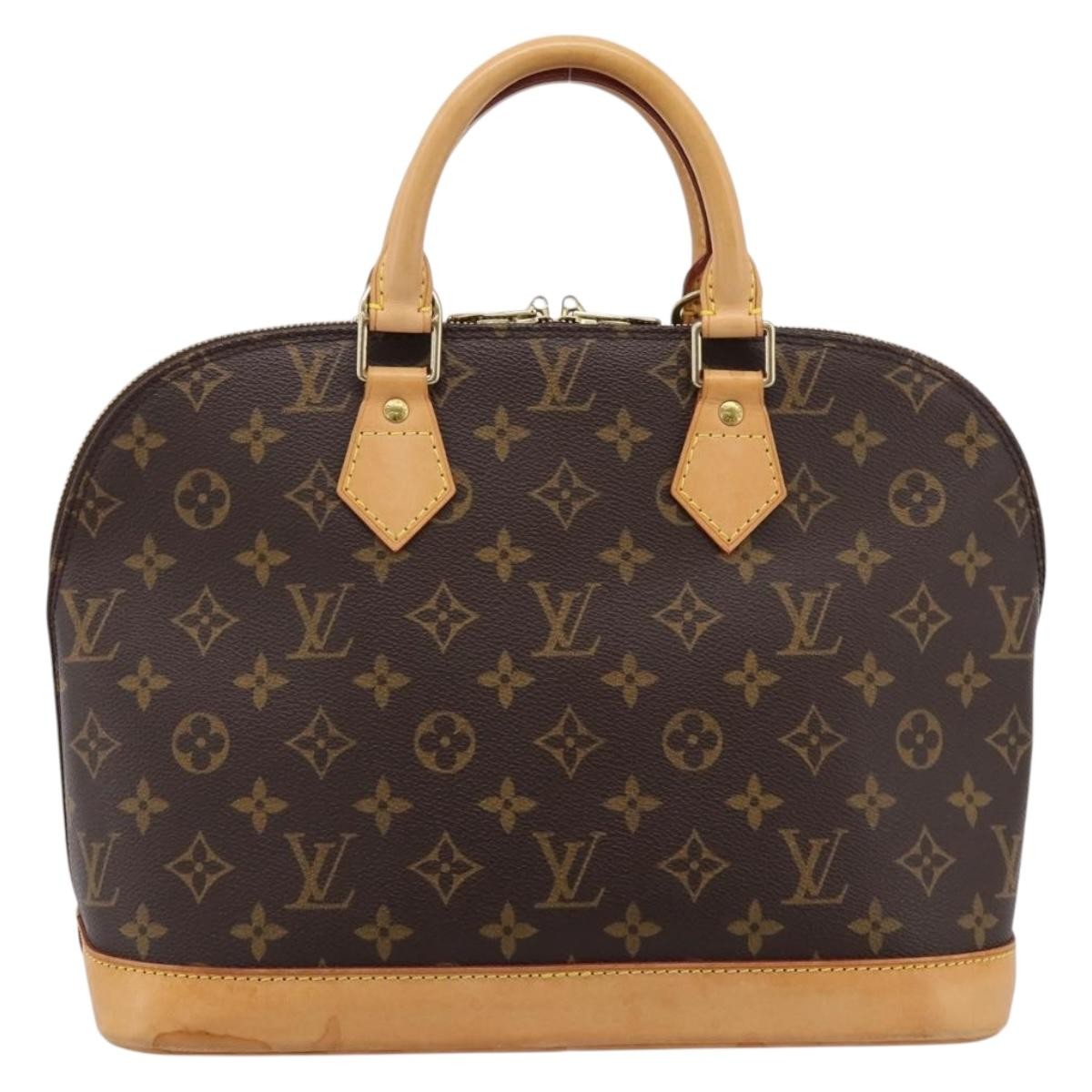 Louis Vuitton Alma Monogram Canvas Brown Canvas Handbag (Pre-Owned)