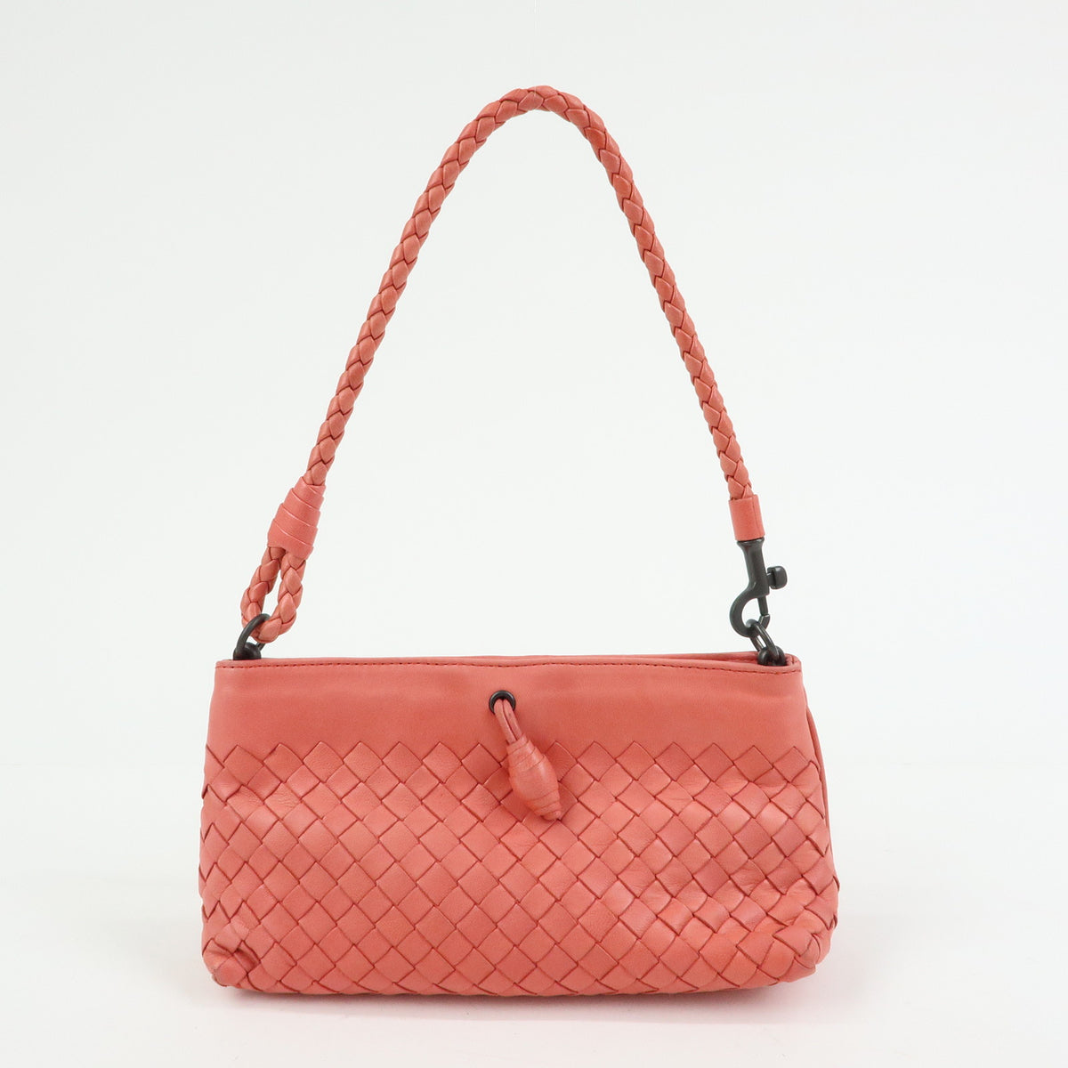 Bottega Veneta Shoulder Intrecciato Nappa Pink Leather Shoulder Bag Bag (Pre-Owned)