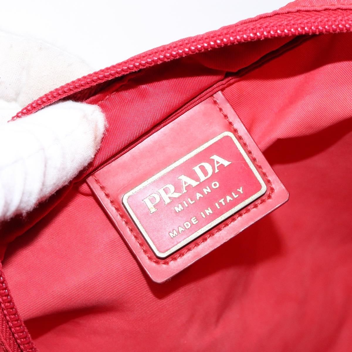 Prada Flat Messenger Tessuto Red Nylon Bag (Pre-Owned)