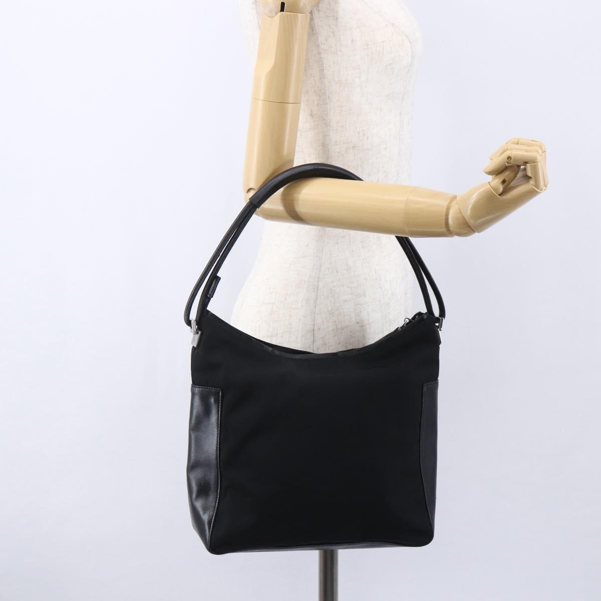Gucci Vintage Gg Canvas Black Canvas Shoulder Bag Bag (Pre-Owned)