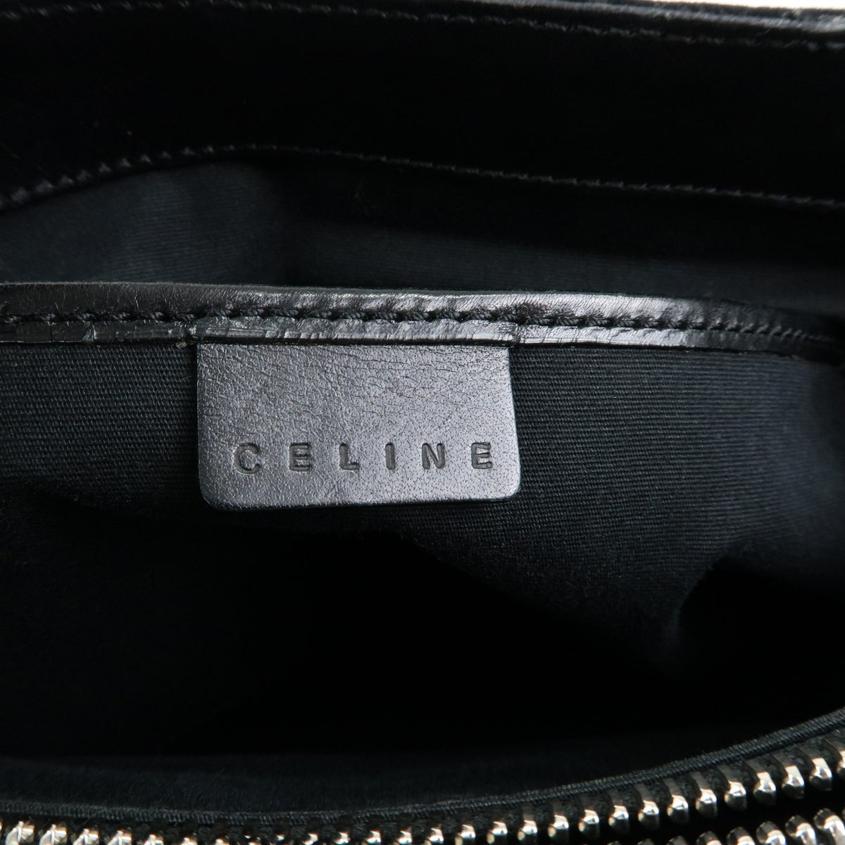 Celine C Macadam Tote Pvc Leather/ Macadam Canvas Black Suede Shoulder Bag Bag (Pre-Owned)