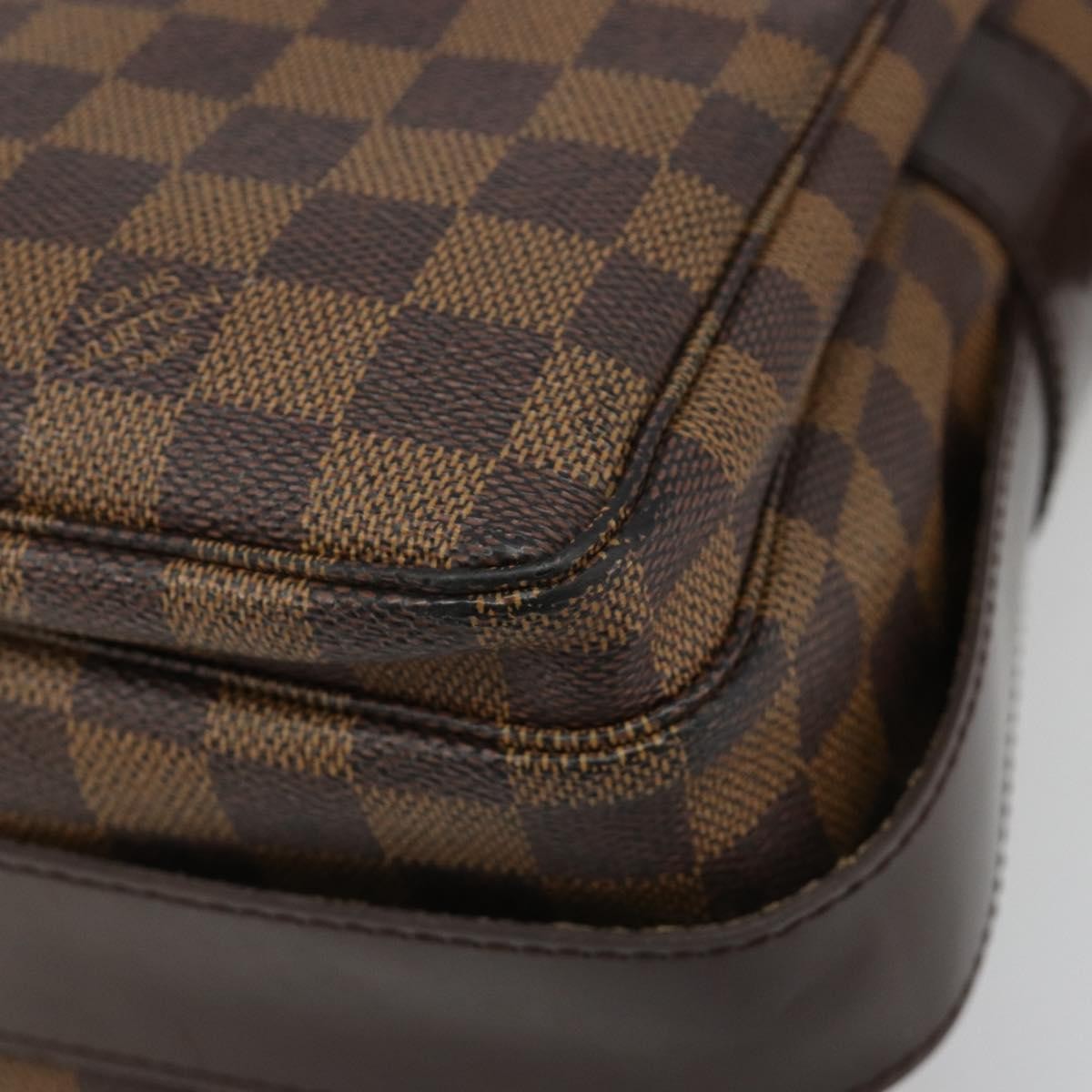 Louis Vuitton Naviglio Damier Ebene Brown Canvas Shoulder Bag Bag (Pre-Owned)