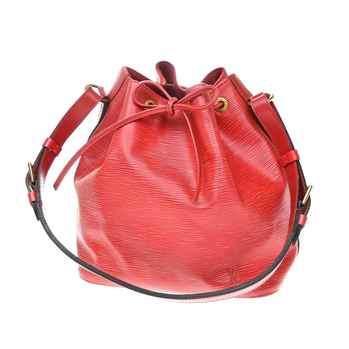 Louis Vuitton Petit Noe Epi Leather Red Leather Shoulder Bag Bag (Pre-Owned)