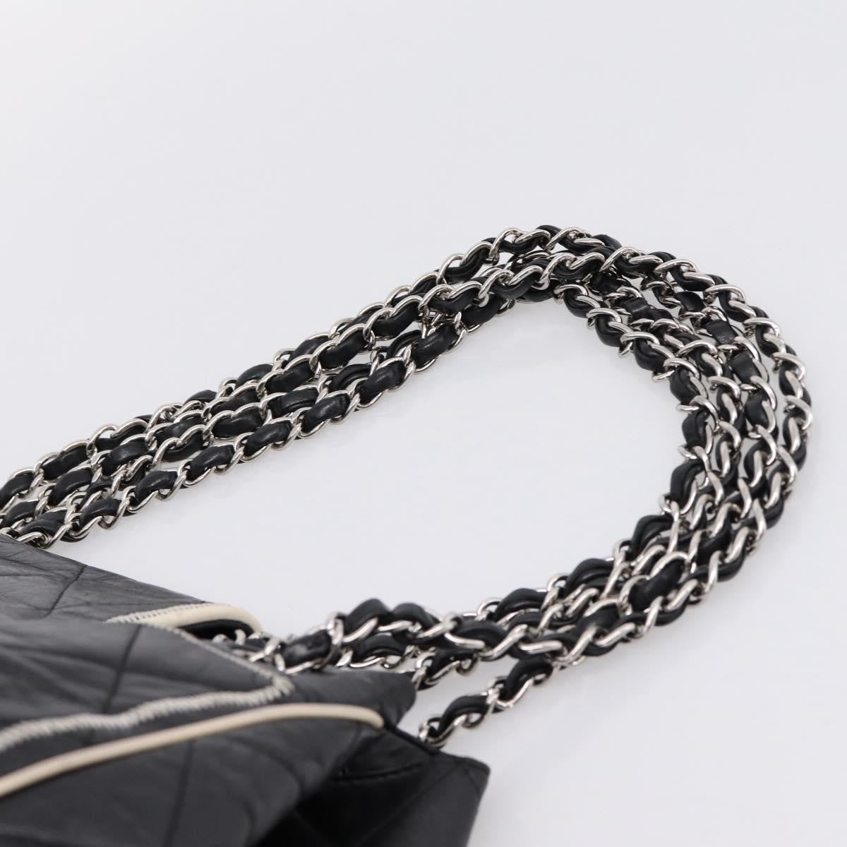 Chanel North South Mademoiselle Lock Quilted Leather Black Leather Tote Bag Bag (Pre-Owned)