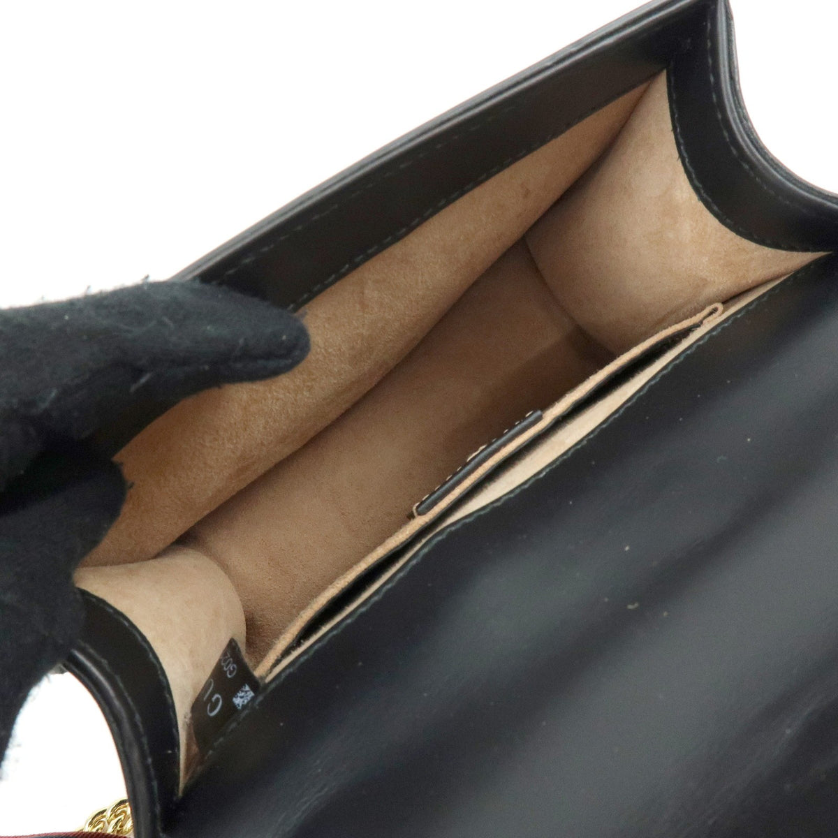 Gucci Sylvie Leather Black Leather Shoulder Bag Bag (Pre-Owned)