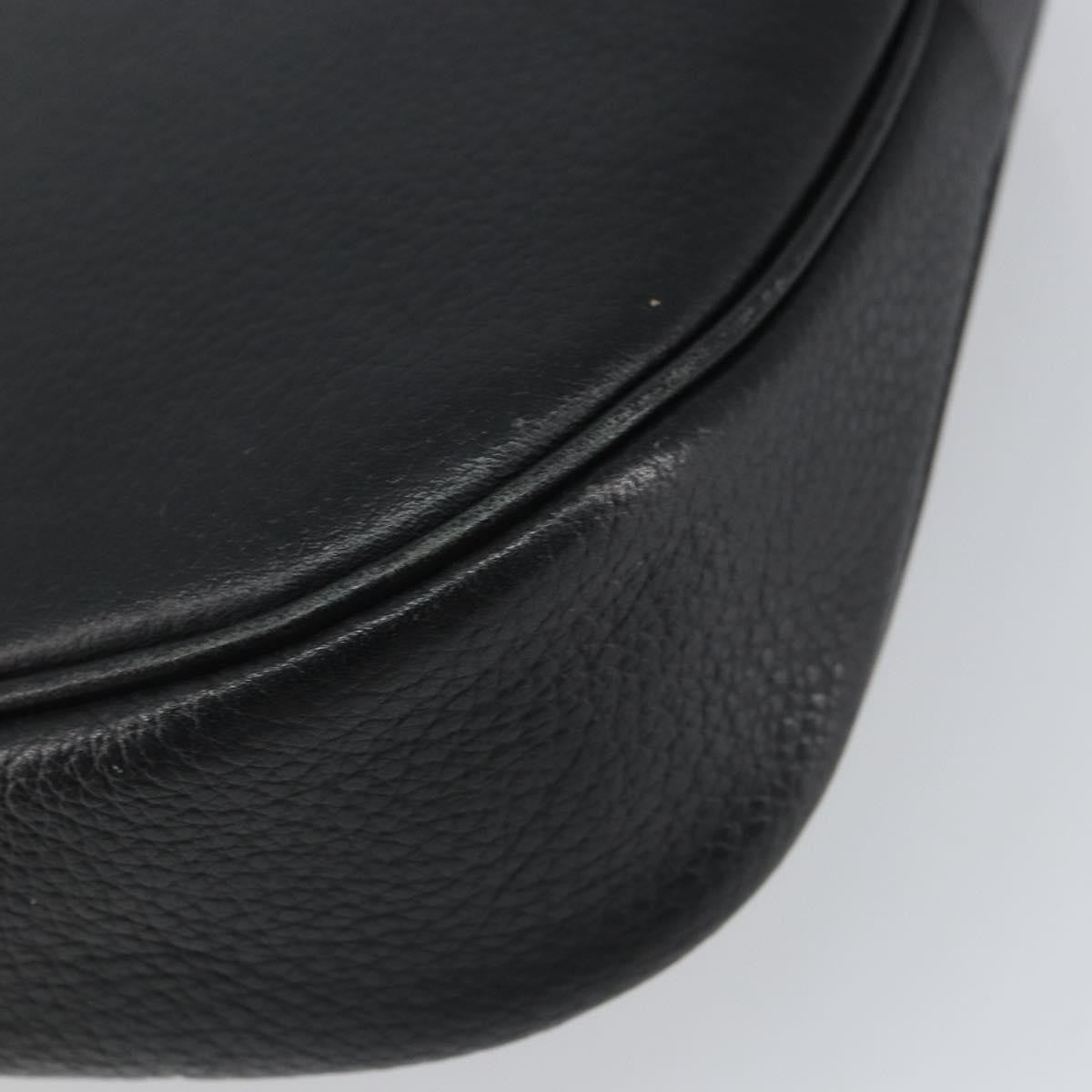 Burberry Vintage Leather Black Leather Shoulder Bag Bag (Pre-Owned)