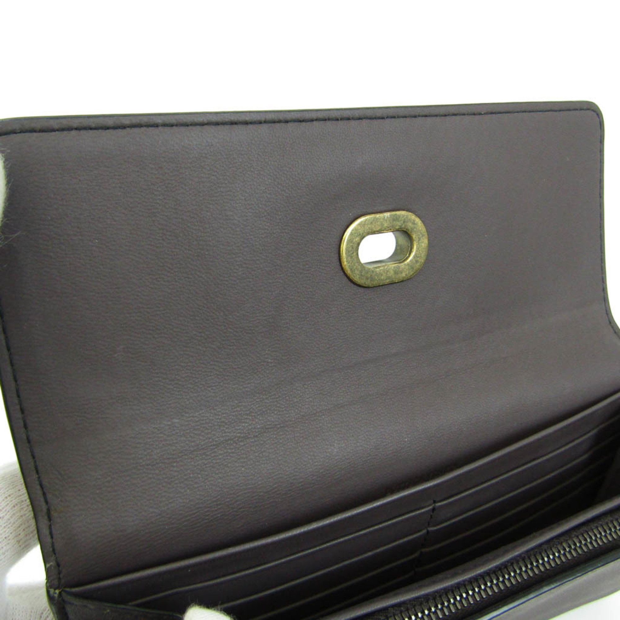 Bottega Veneta Intrecciato Brown Leather Wallet (Pre-Owned)