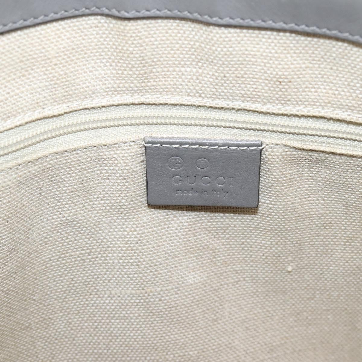 Gucci Margaux Microguccissima Leather Gray Leather Tote Bag Bag (Pre-Owned)