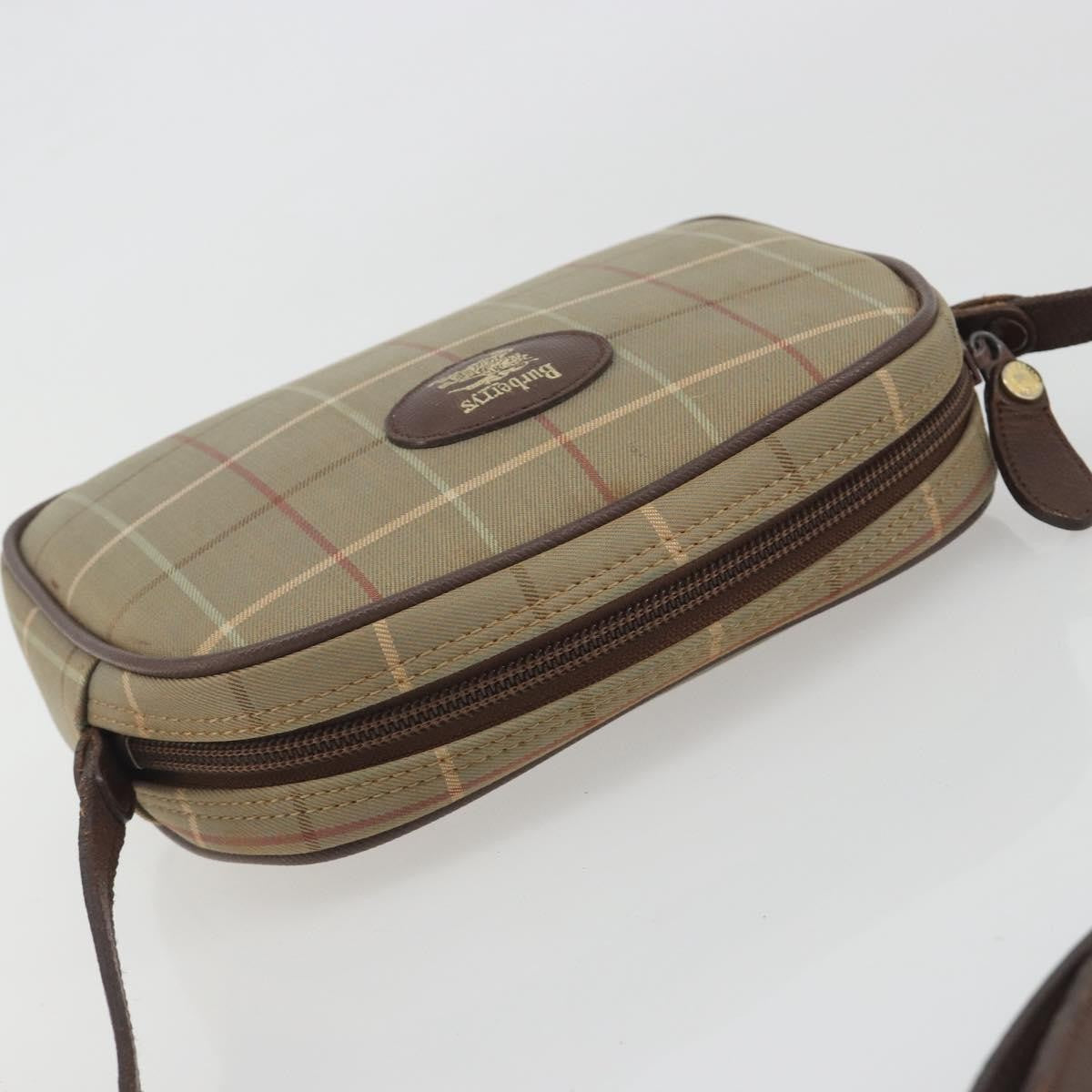 Burberry Nova Check Shoulder Bag Canvas Beige Canvas Shoulder Bag Bag (Pre-Owned)