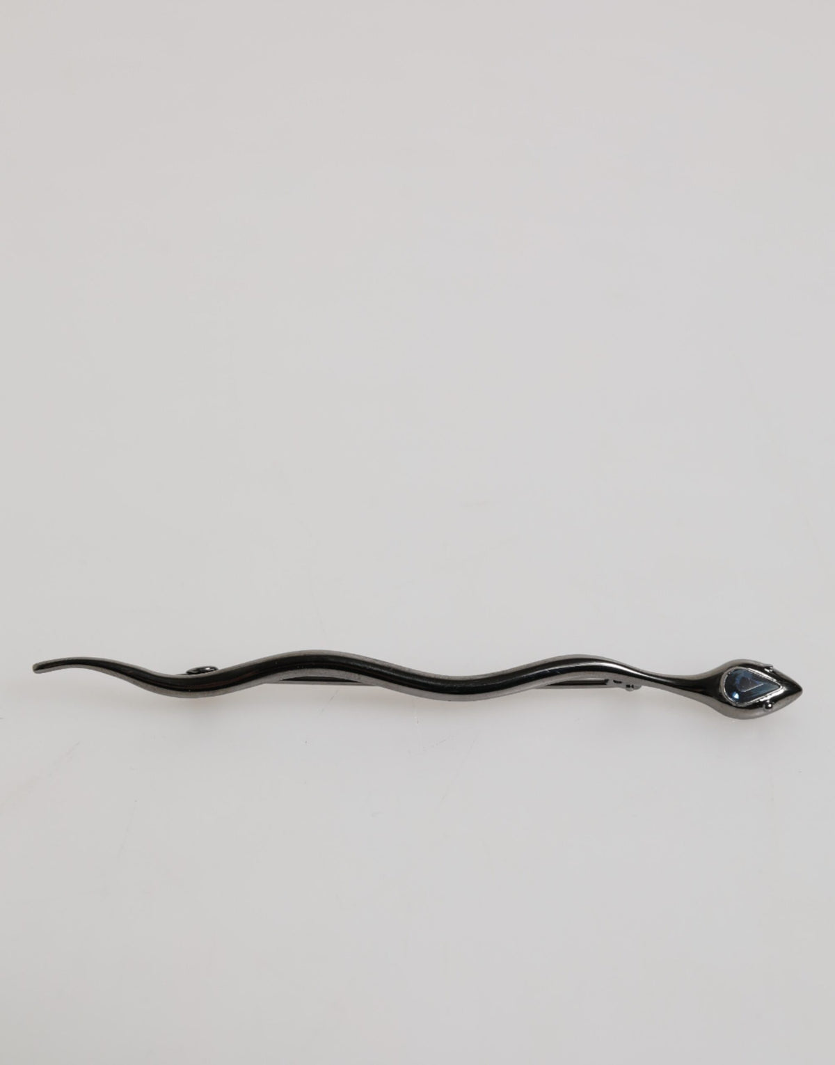 Dolce & Gabbana Black Brass Crystal Spilla Serpente Mens Brooch Men's Pin