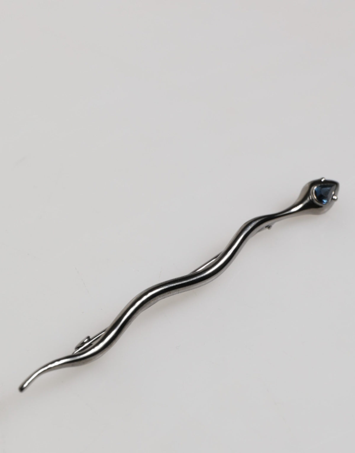 Dolce & Gabbana Black Brass Crystal Spilla Serpente Mens Brooch Men's Pin