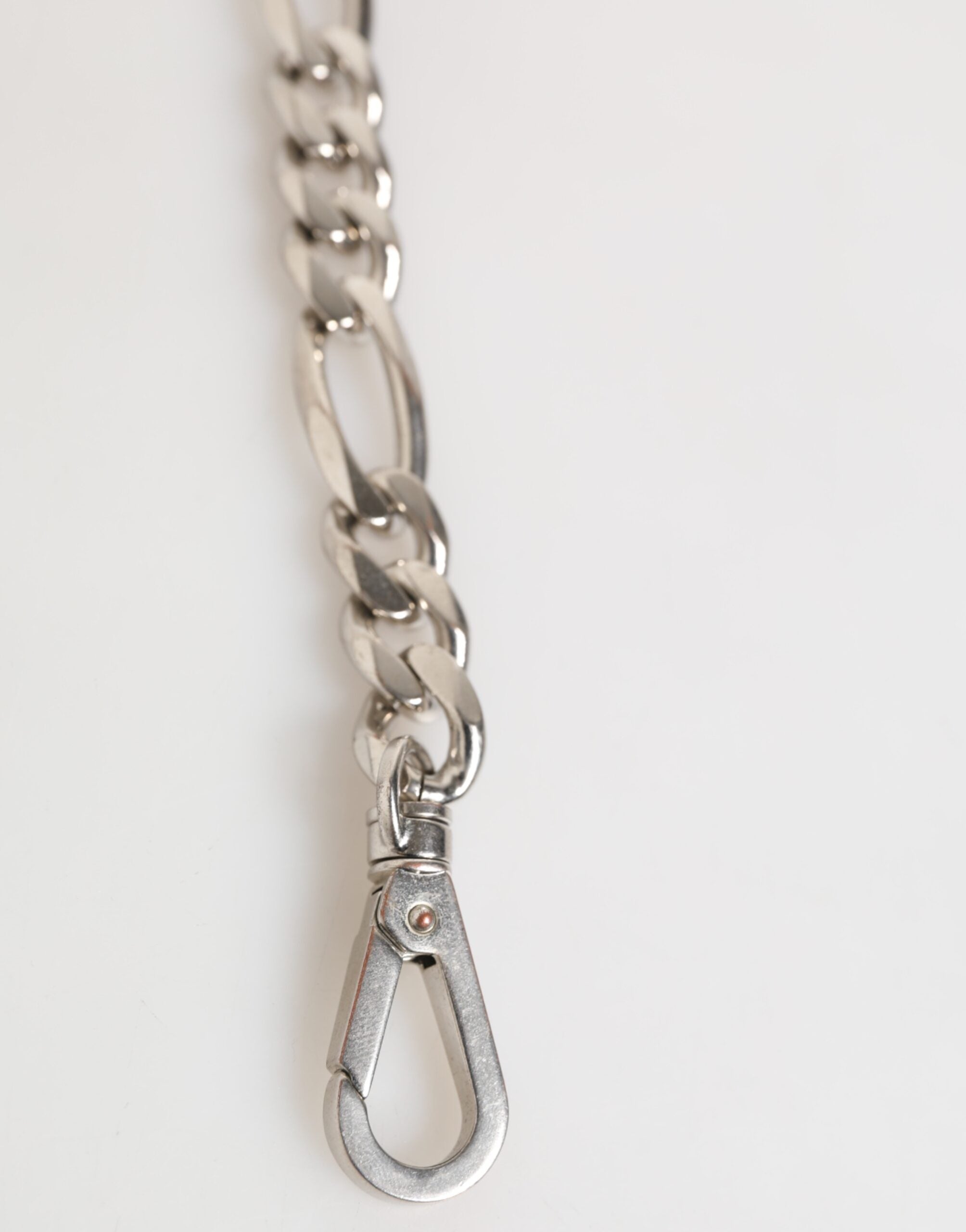 Dolce & Gabbana Silver Tone Brass Chain Lobster Clasp DG Logo Men's Bracelet (Pre-Owned)