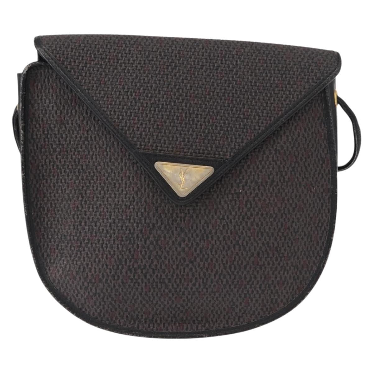 Saint Laurent Vintage Canvas Black Canvas Shoulder Bag Bag (Pre-Owned)