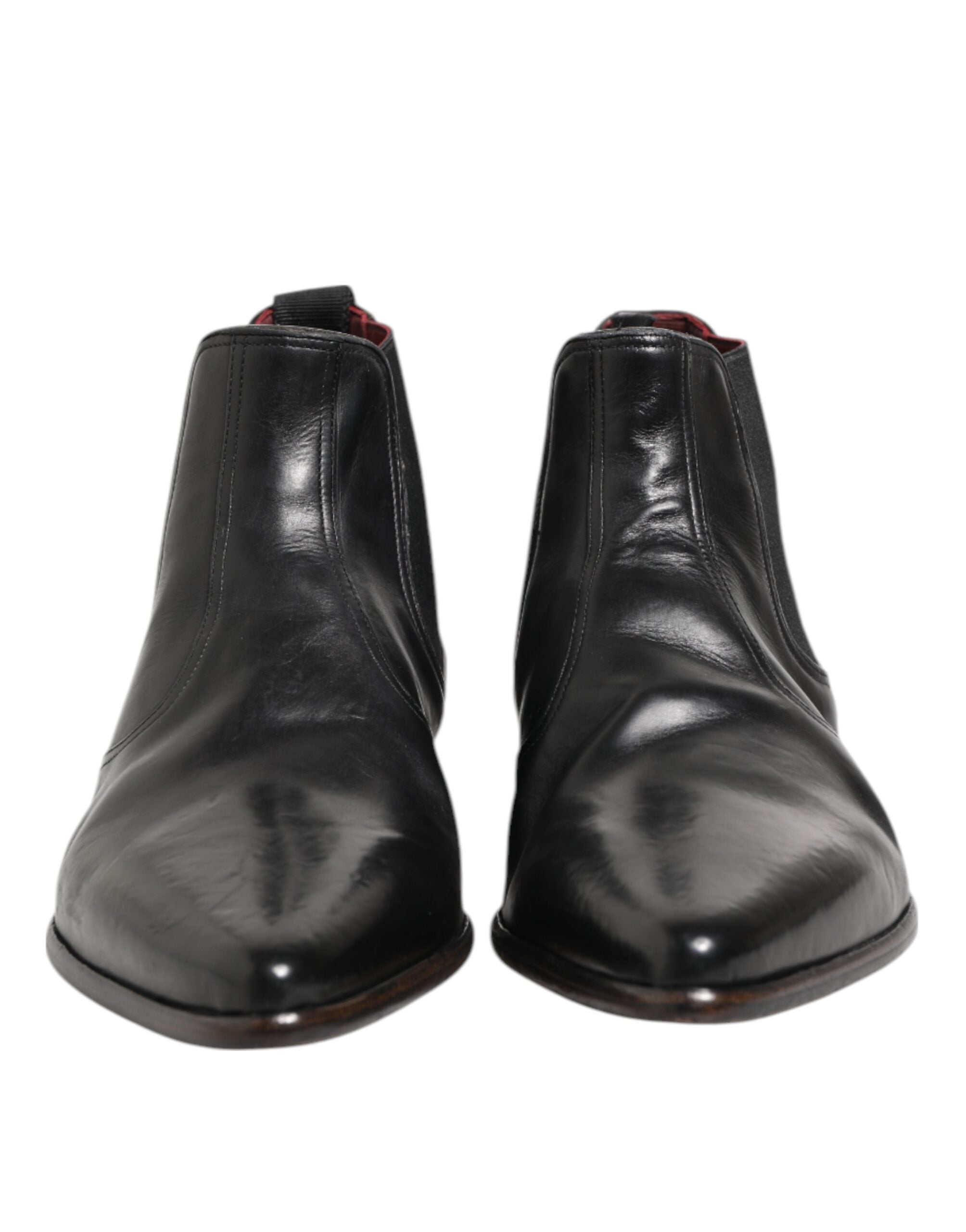 Dolce & Gabbana Black Chelsea Slip On Men Ankle Boots Men's Shoes (Pre-Owned)