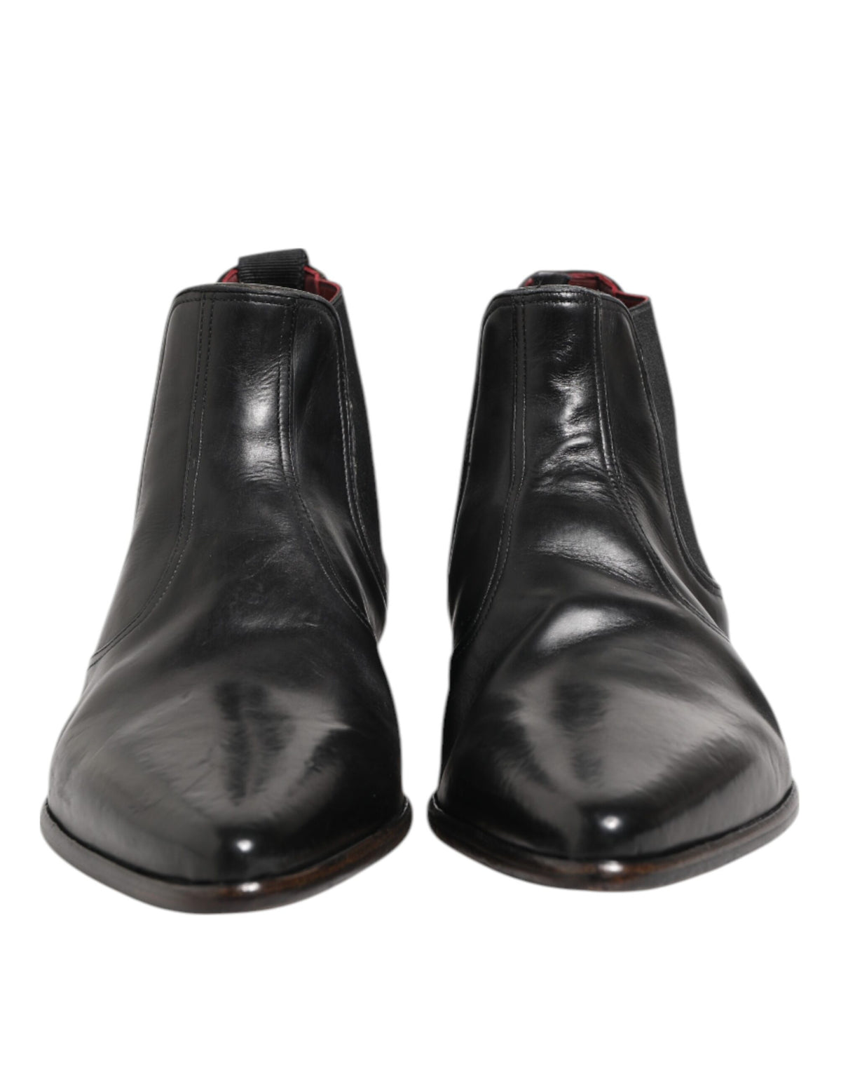 Dolce & Gabbana Black Chelsea Slip On Men Ankle Boots Men's Shoes (Pre-Owned)