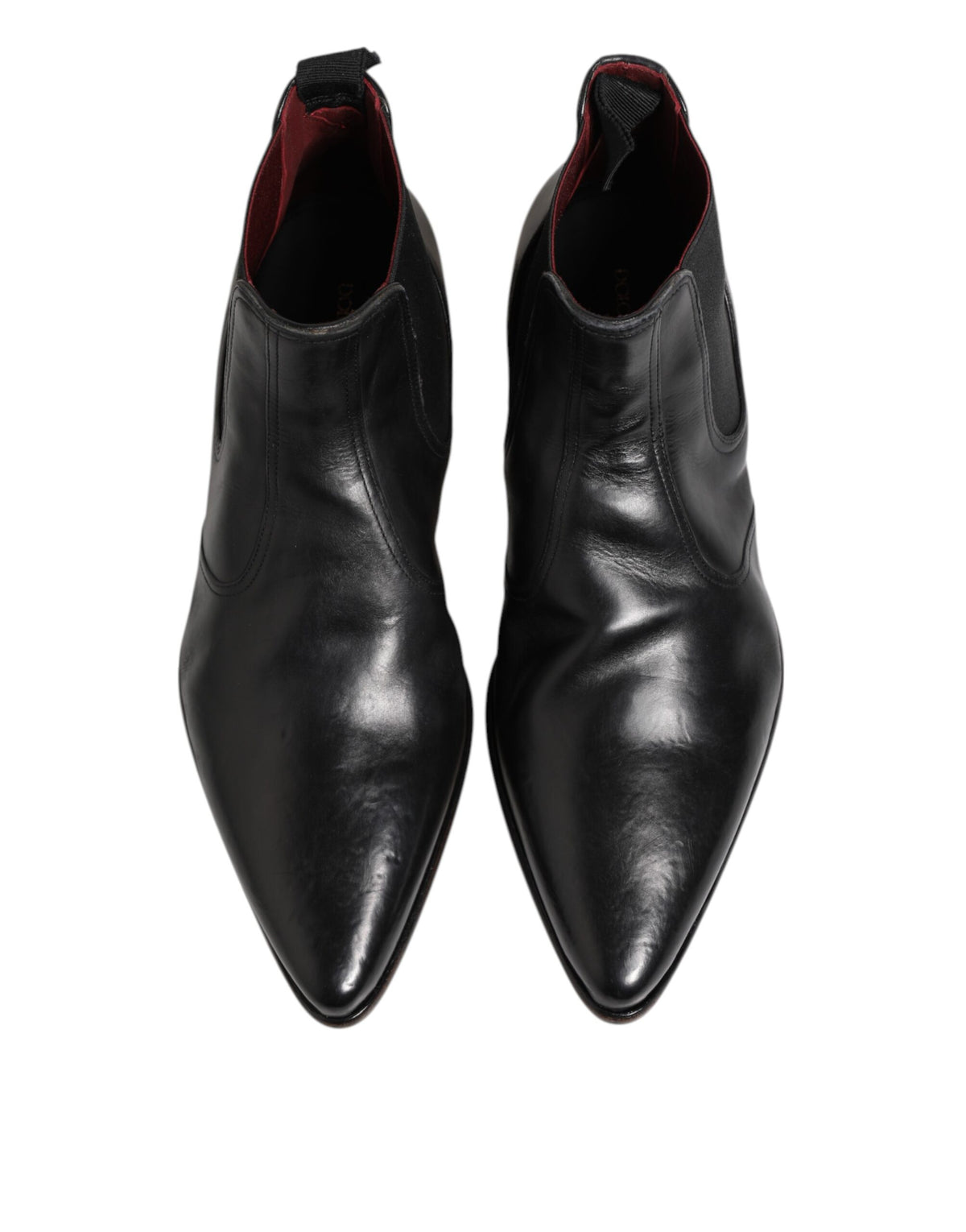 Dolce & Gabbana Black Chelsea Slip On Men Ankle Boots Men's Shoes (Pre-Owned)