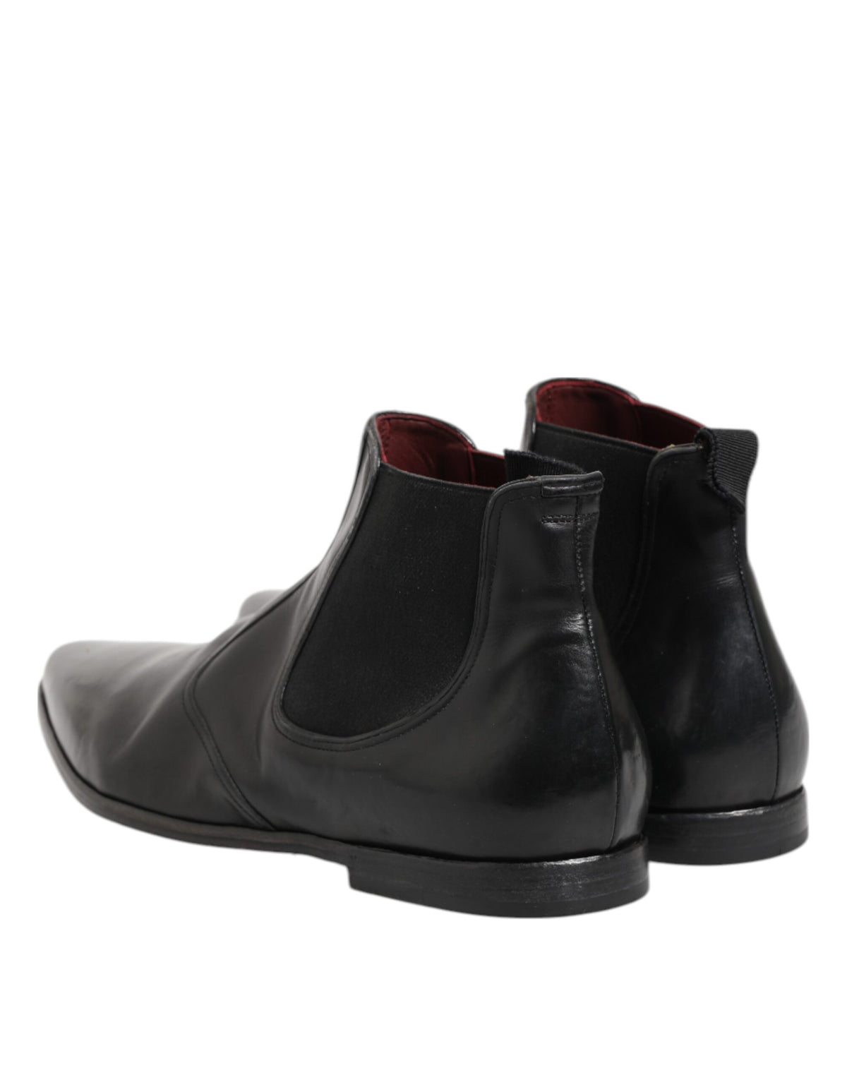 Dolce & Gabbana Black Chelsea Slip On Men Ankle Boots Men's Shoes (Pre-Owned)