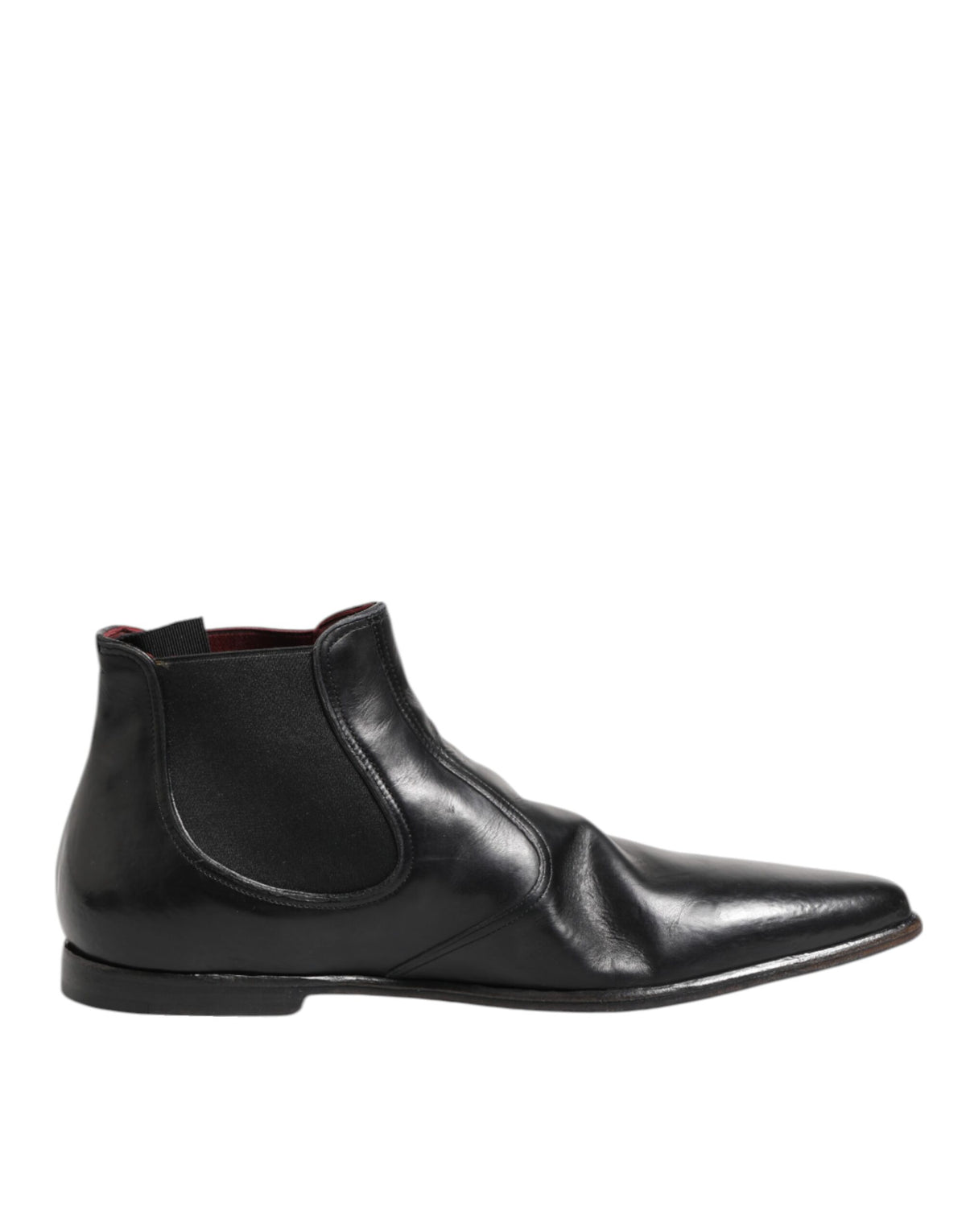Dolce & Gabbana Black Chelsea Slip On Men Ankle Boots Men's Shoes (Pre-Owned)