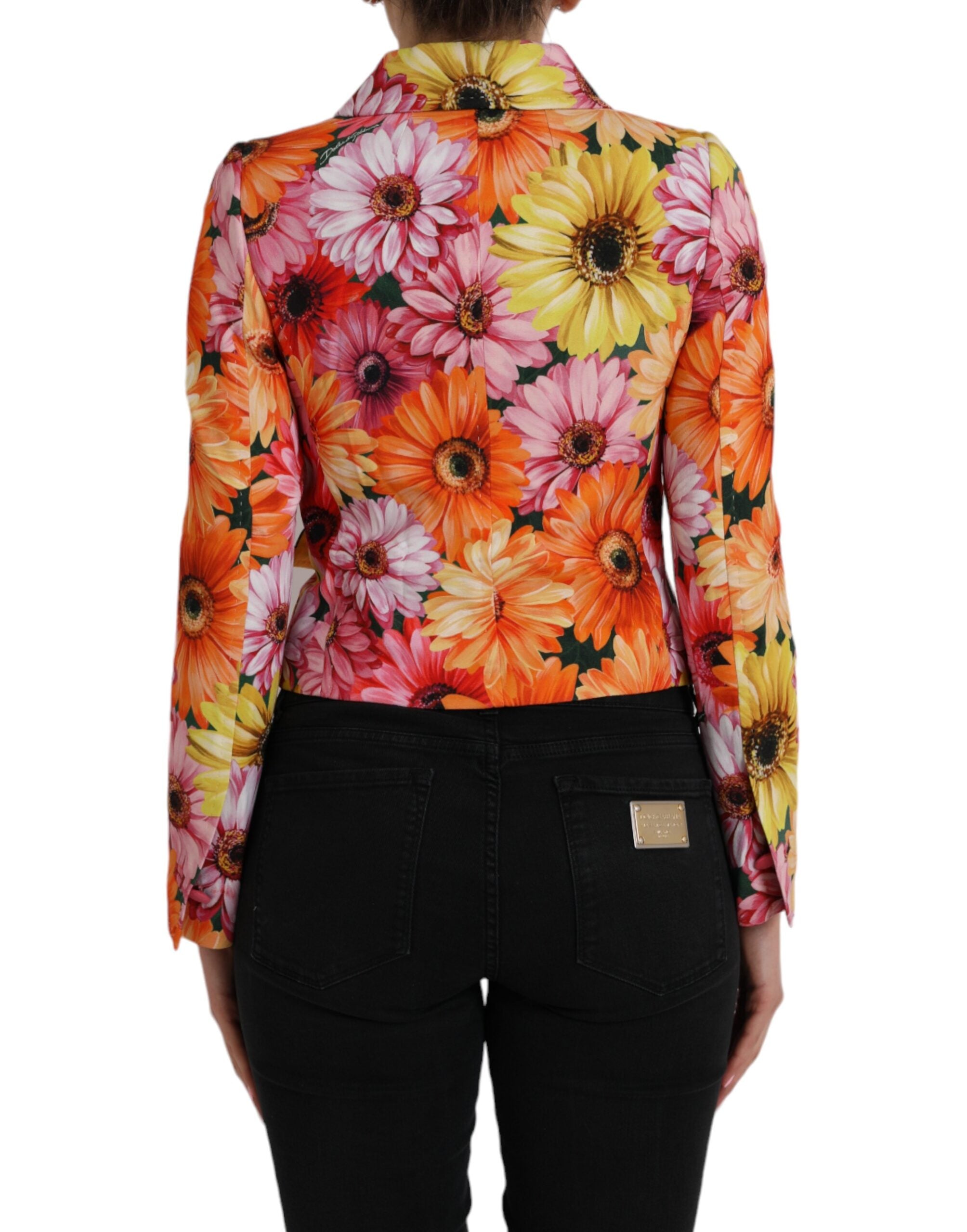 Dolce & Gabbana Multicolor Daisy Print Floral Fantasy Women's Jacket