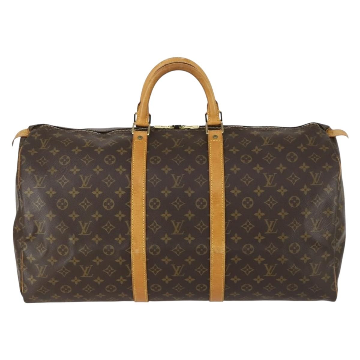 Louis Vuitton Keepall Monogram Canvas Brown Canvas Travel Bag Bag (Pre-Owned)