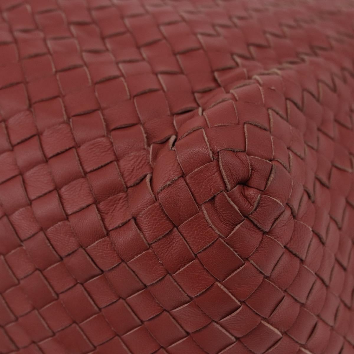Bottega Veneta Zip Cube Messenger Intrecciato Nappa Brown Leather Shoulder Bag Bag (Pre-Owned)