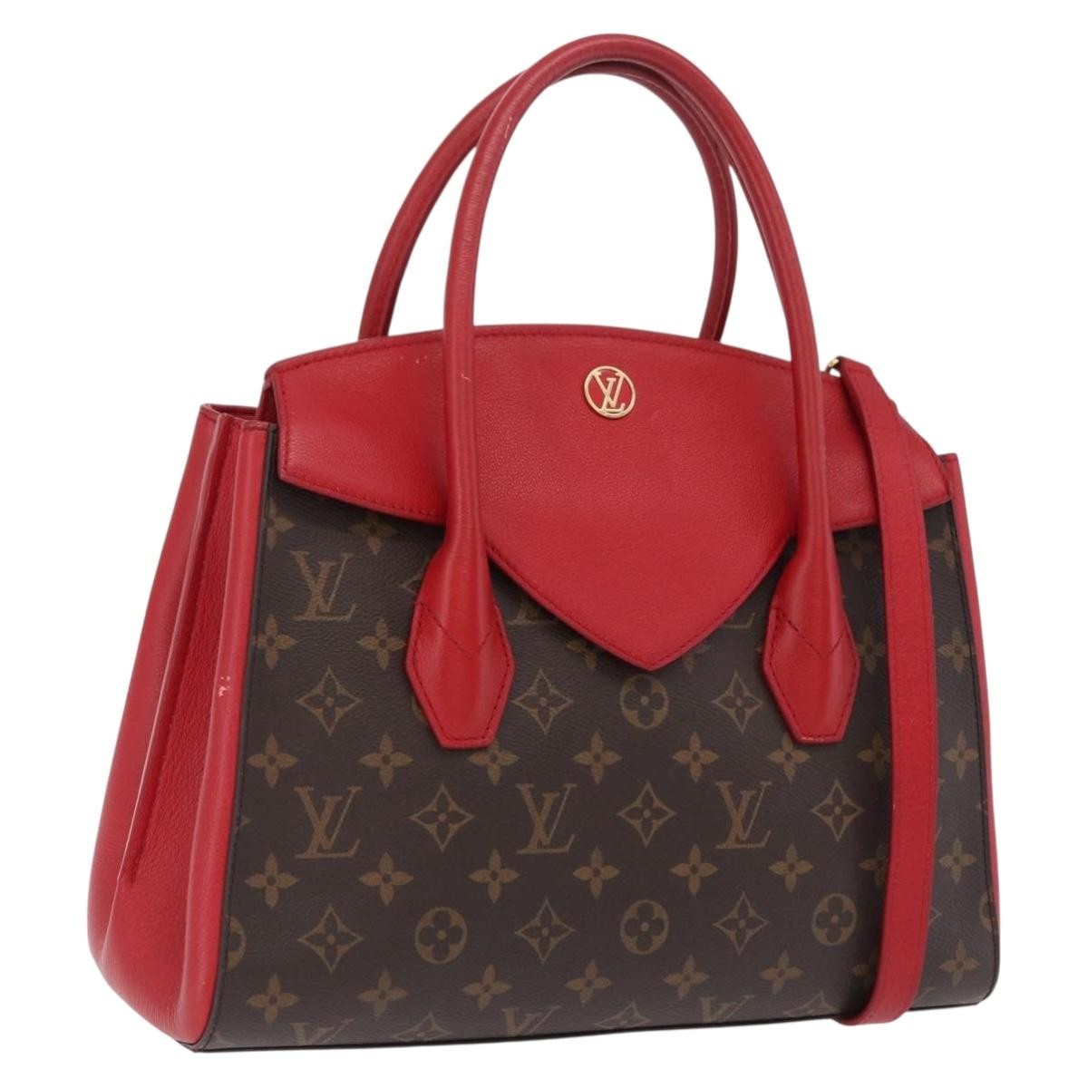 Louis Vuitton Florine Monogram Canvas And Leather Brown Canvas Handbag (Pre-Owned)