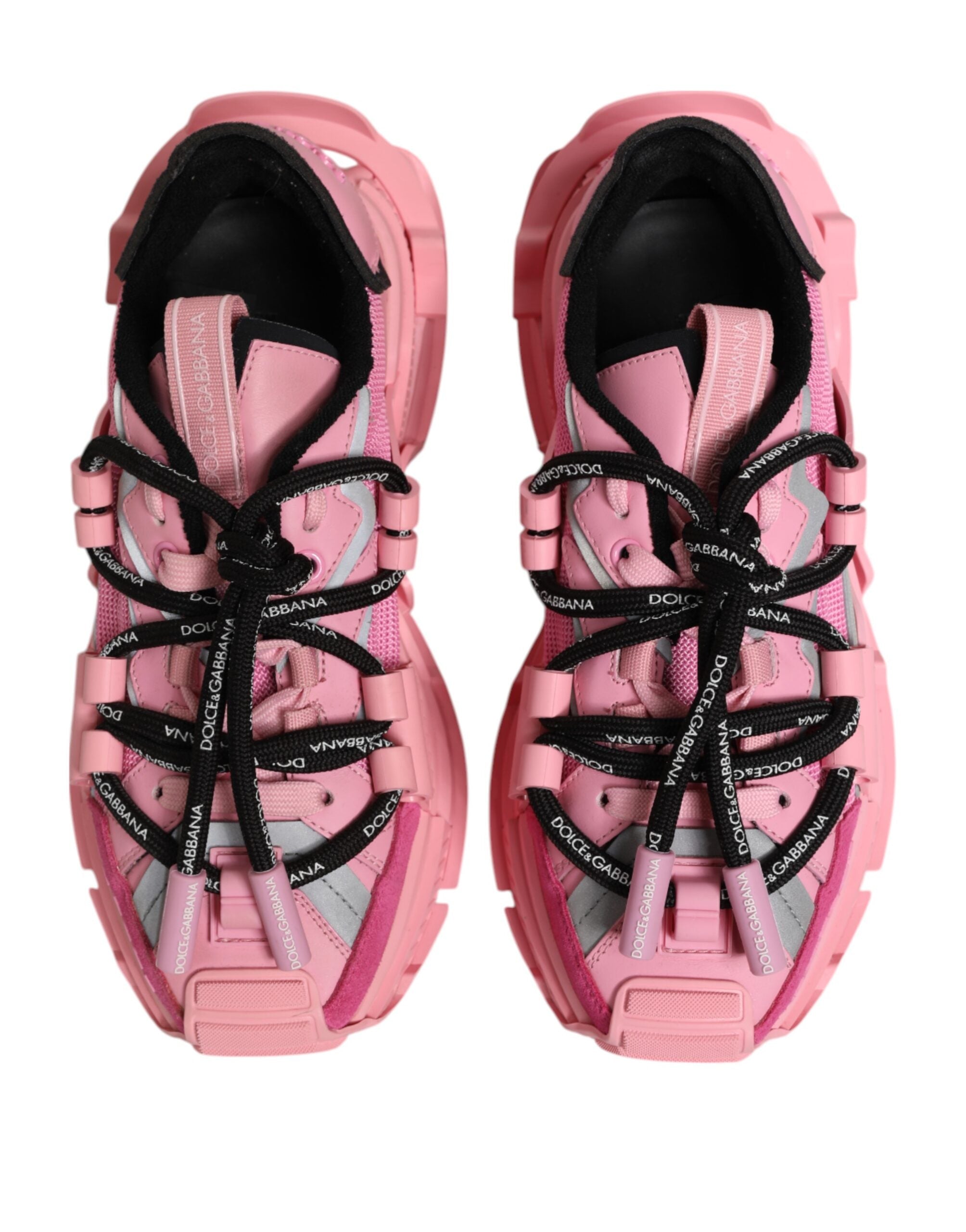 Dolce & Gabbana Pink Low Top Space Women Sneakers Women's Shoes (Pre-Owned)